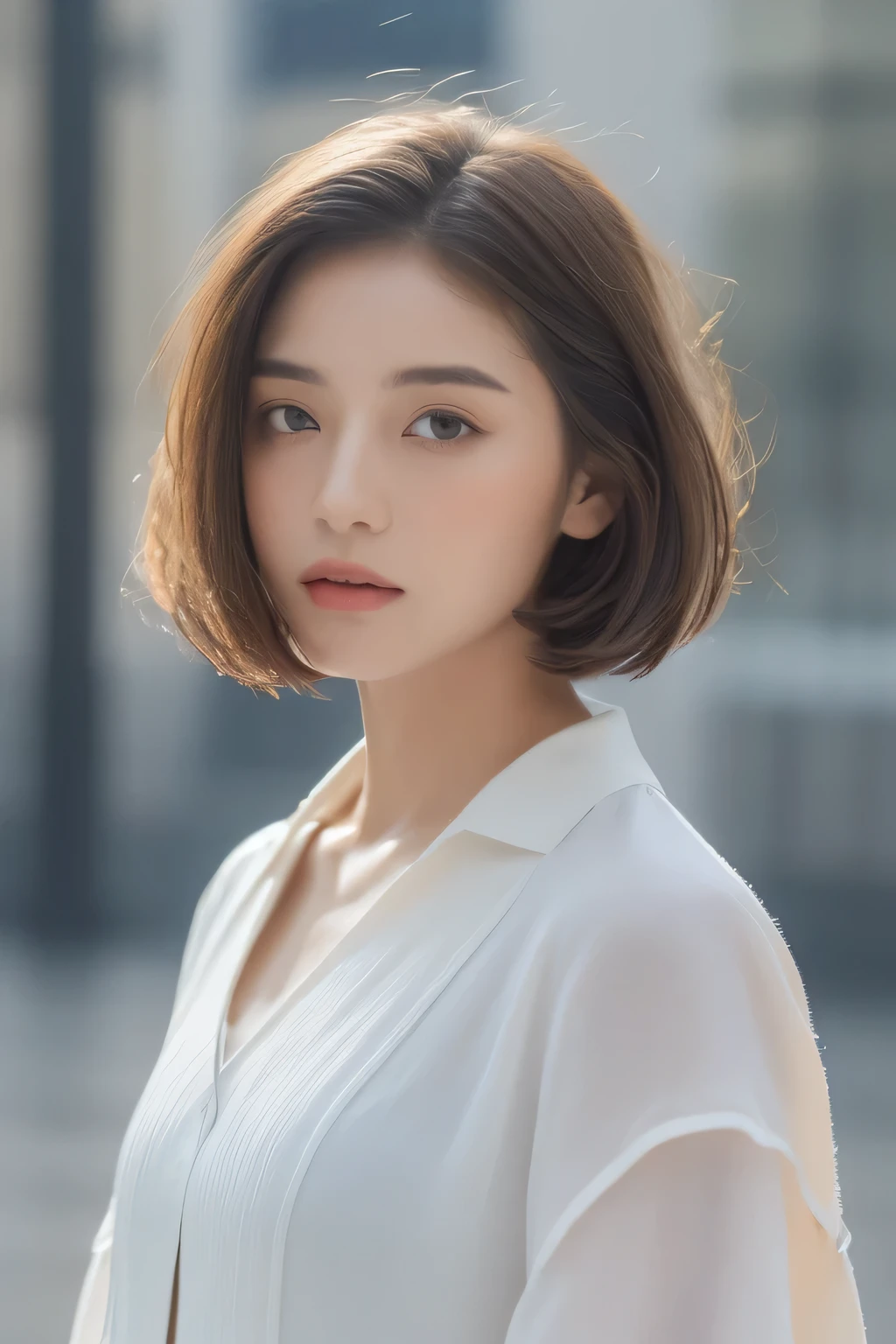 ((highest quality, 8K, masterpiece:1.3)), concentrate: 1.2, perfect body beauty: 1.4, buttocks: 1.2, ((layered haircut, chest: 1.2)), (wet clothes: 1.1) , (rain, street:1.3), bandeau dress: 1.1, Highly detailed face and skin texture, delicate eyes, double eyelid, whitened skin, long hair