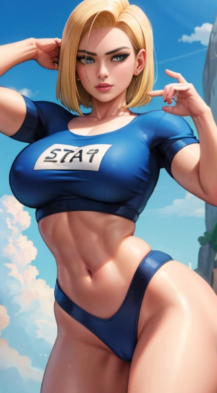 Obra-prima estilo android 18:1.2, best quality), Realistic, cara bonito, (imagem real, detalhes intrincados, profundidade de campo), (1girl, sozinho), compor, separated-lips, altamente detalhado, rosto perfeito, voluptuoso, girl nude athletic body, muscula, , massive breasts, mulher envergonhada, mulher fofa
(Seios enormes:1.4)