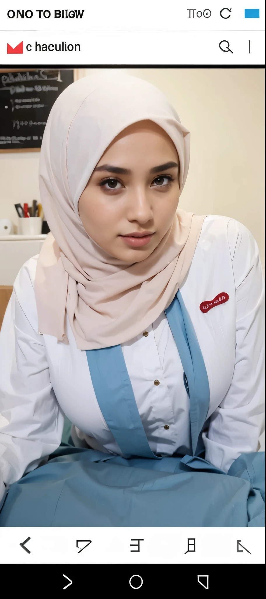 (RAW photo: 1.2), top quality, beautiful detailed neelofa, satin long sleeve pyjamas with long pants, smile, hijab, crawling on all fours, blue pyjamas, highly detailed eyes and face, beautiful detailed eyes, huge file size, high resolution, 8k wallpaper, fine detail, highly detailed ticker uniform 8k wallpaper, light on face, movie lighting, 18 year old girl, sexy pose, (photorealism: 1.4), illustration, Super Detail