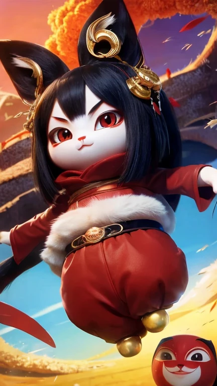 Image of Daruma and beckoning cat together
