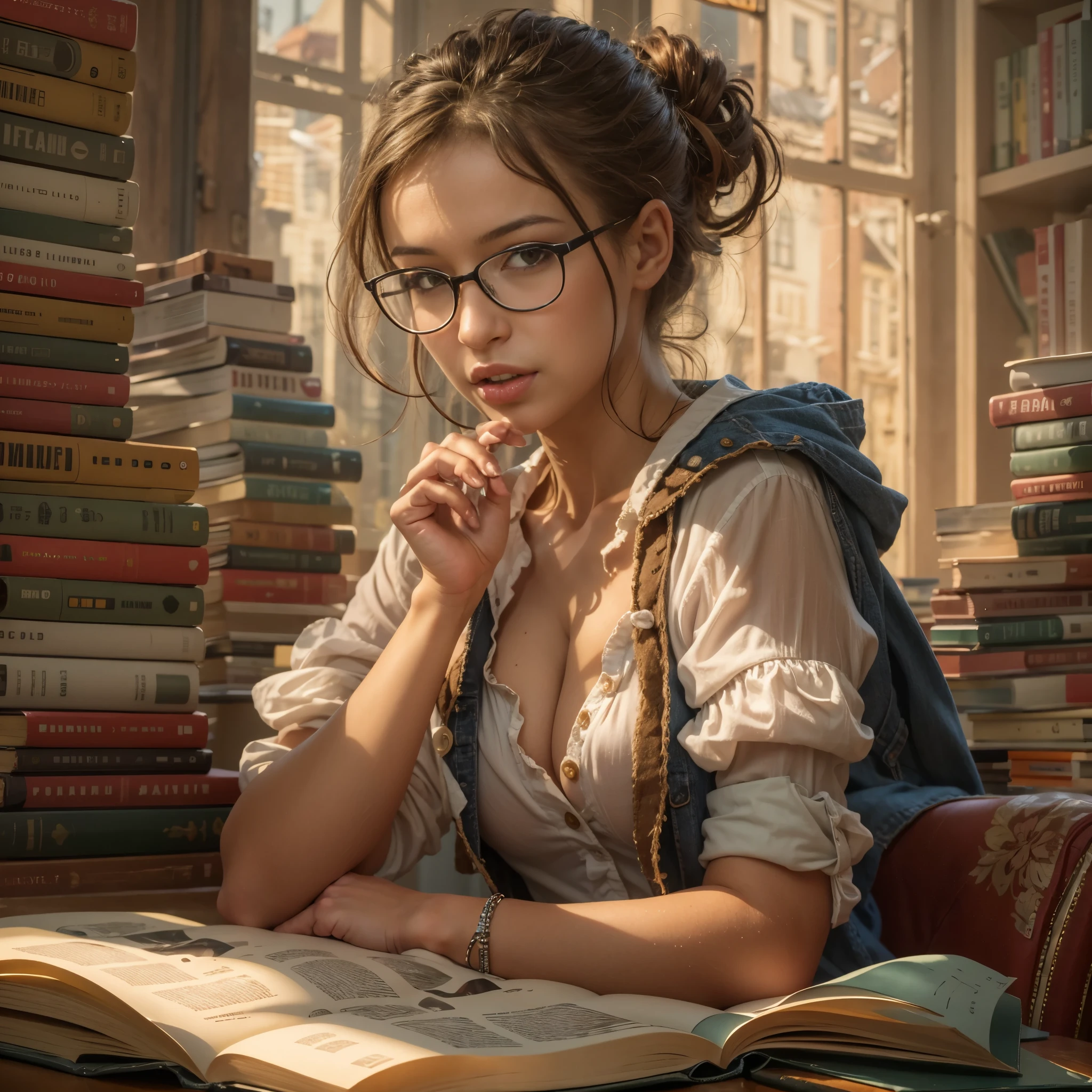 Student flirts with you as you tutor her, renatadaninsky 