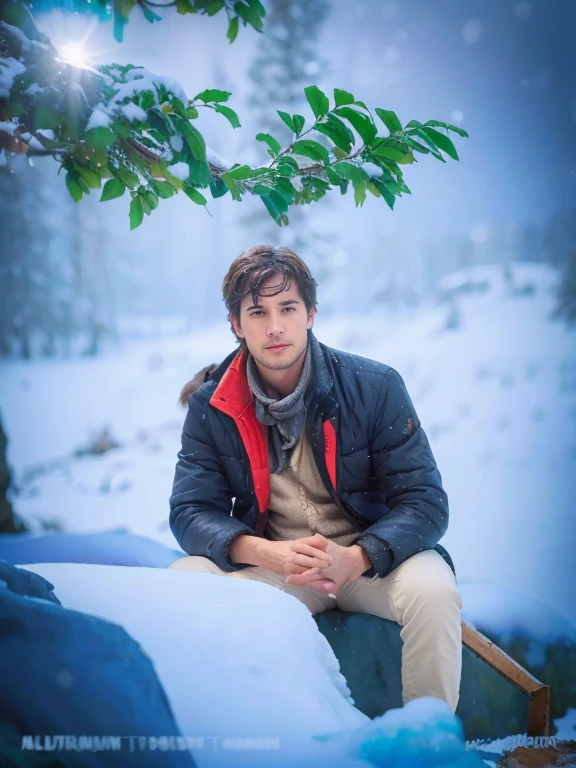 (best quality,4k,8k,highres,masterpiece:1.2),ultra-detailed,(realistic,photorealistic,photo-realistic:1.37),snowy mountain peak, tall evergreen trees, snowy landscape, serene atmosphere, crisp winter air, majestic scenery, serene silence, snow-covered branches, glistening snowflakes, snow-capped peaks, fresh white snow, untouched wilderness, breathtaking view, tranquil environment, peaceful solitude, deep blue sky, dramatic mountain range, distant horizon, sublime beauty, cool shadows, warm sunlight, soft winter hues, cold mountain breeze, frozen landscape, crisp and clear details, immersive experience, realistic textures, vibrant colors, natural lighting, cinematic composition, surreal snowscape