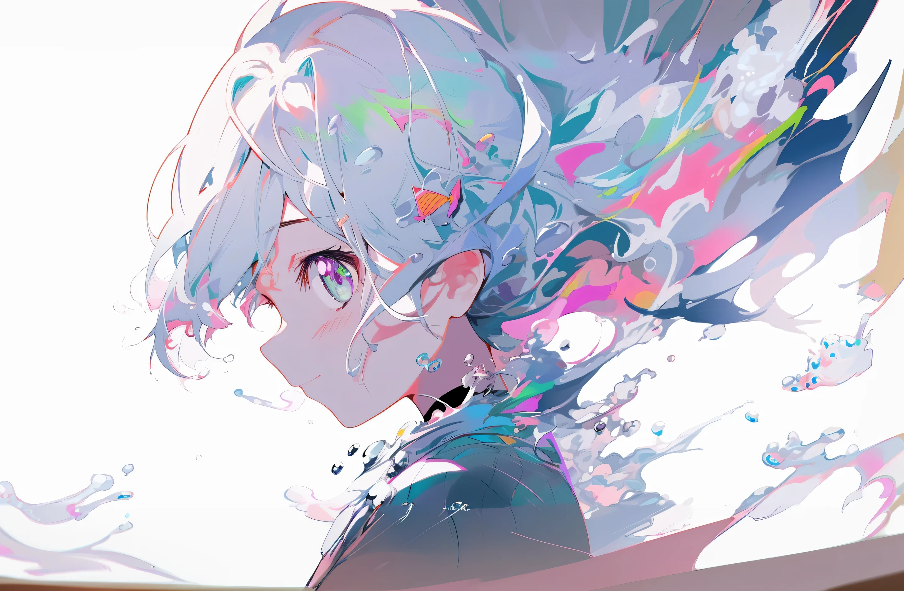 (high quality: 1.3), lens, masterpiece, (sharp focus: 1.5), (lifelike: 1.3), medium portrait (A beautiful young vampire woman, pale skin, Gothic, Still proud and fierce, Black short bob straight hair, dark look, Wearing a sophisticated dark tunic, dark atmosphere, But shape it in a way that contrasts light and dark), It's already evening, (highly refined skin), (Detailed face),  Detailed background, Dark lighting, dusk lighting, Volumetric lighting, intricate details, ultra high definition,