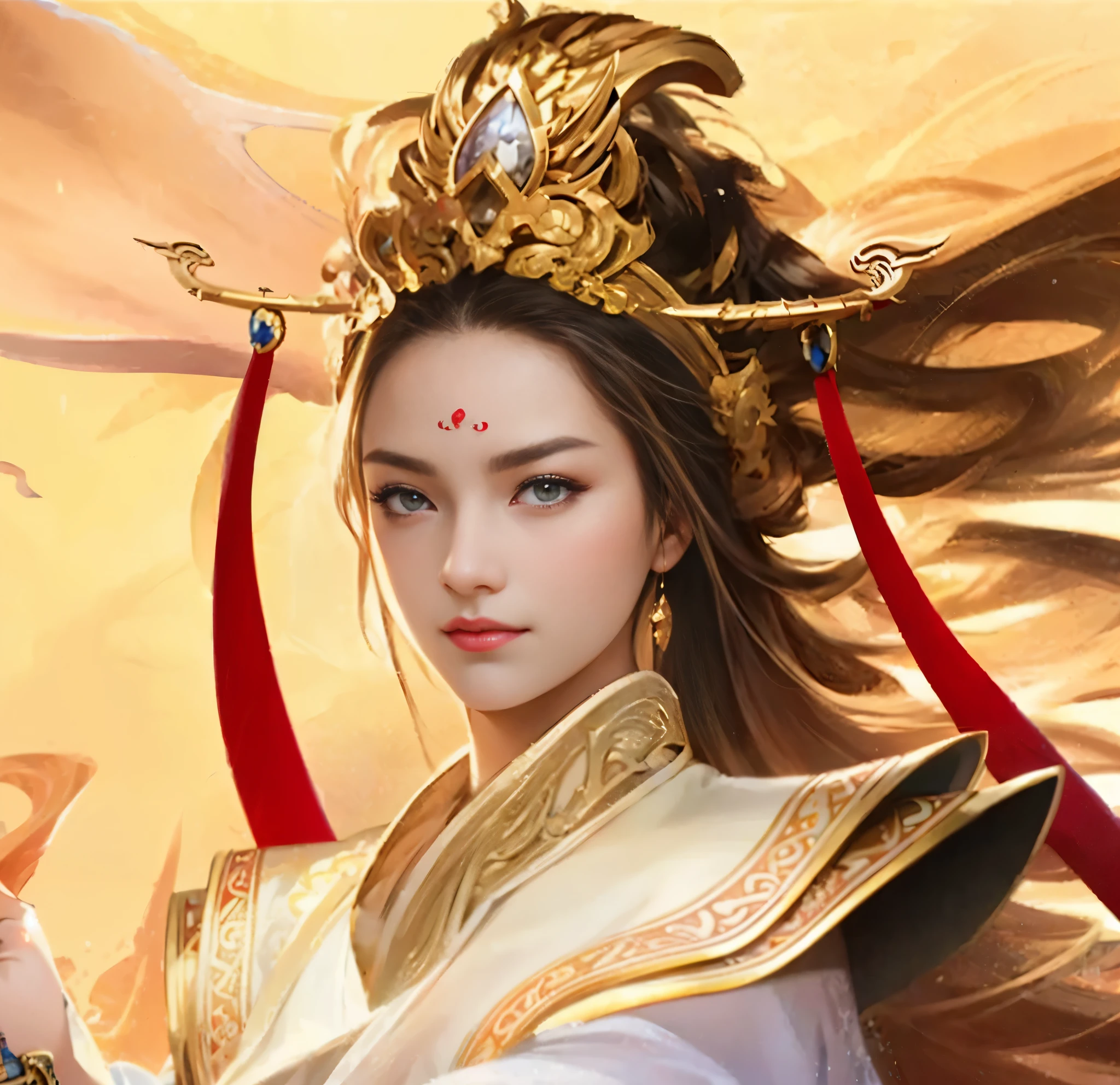 Three Kingdoms game animation girl, Beautiful delicate features, side face looking at the camera, fairy, anime epic artwork, advanced digital anime artwork, advanced digital anime artwork, advanced anime digital artwork, hd anime artwork, 2.5 D CGI anime fantasy artwork, digital anime artwork, anime style digital artwork, anime fantasy artwork, new 