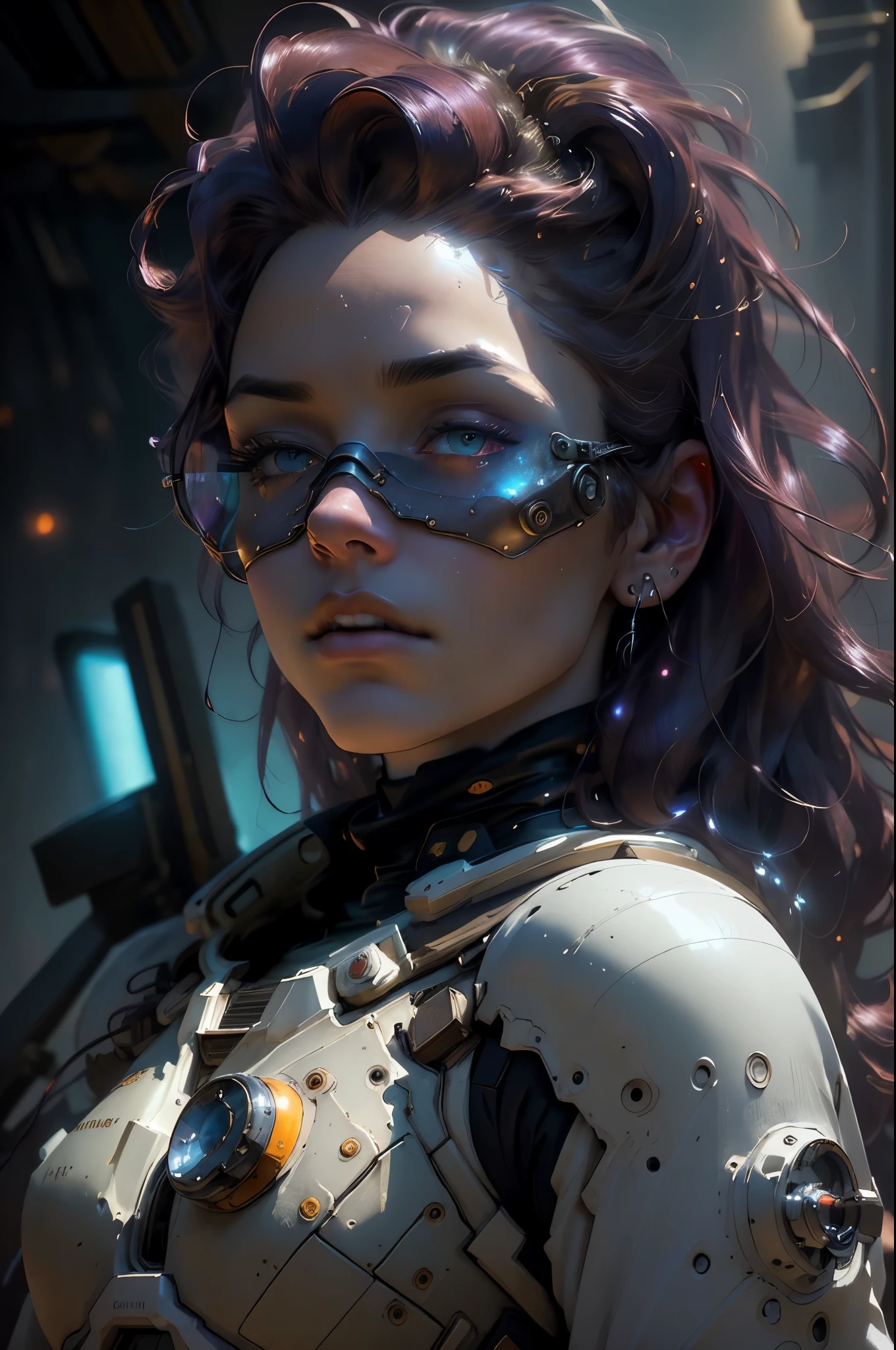(Best quality,4K,8K,A high resolution,Masterpiece:1.2),(Realistic,Photorealistic,photo-realistic:1.37), Remy LaCroix as a Astronaut, Perfect body, full body, Steam punk, film-noir, Otherworldly, Vivid colors, Dreamlike, Sci-fi, subtly lit,Atmospheric,view of the cosmos,Steam-powered machinery,Ethereal,hauntingly beautiful,Moody shadows,Retro-futuristic technology,Starlight fog,exploration,Adventure,Mystery,Galactic environment,exalted,Isolated heroine,Interstellar Travel,dramatic contrast,distant planets,Majestic face,Sci-fi fashion,Smoke and fog effects,contrasting textures,Timeless beauty