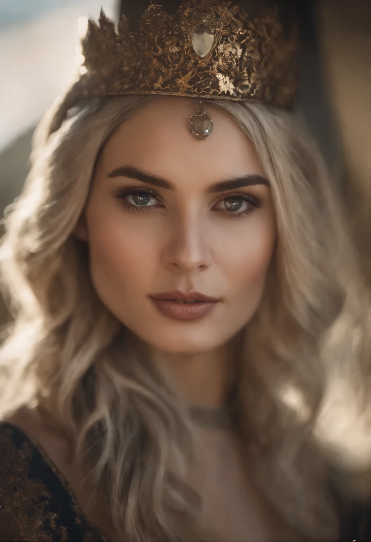 portrait of a young woman with a crown on her head, portrait of a female magician with yellow eyes, portrait me, Artgerm portrait, IG model | Artgerm, Close-up portrait of a magician, portrait of a female paladin, Rossrisov portrait, portrait of a young elf wizard, extremely detailed Artgerm, Artgerm. high detail, Close-up character portrait