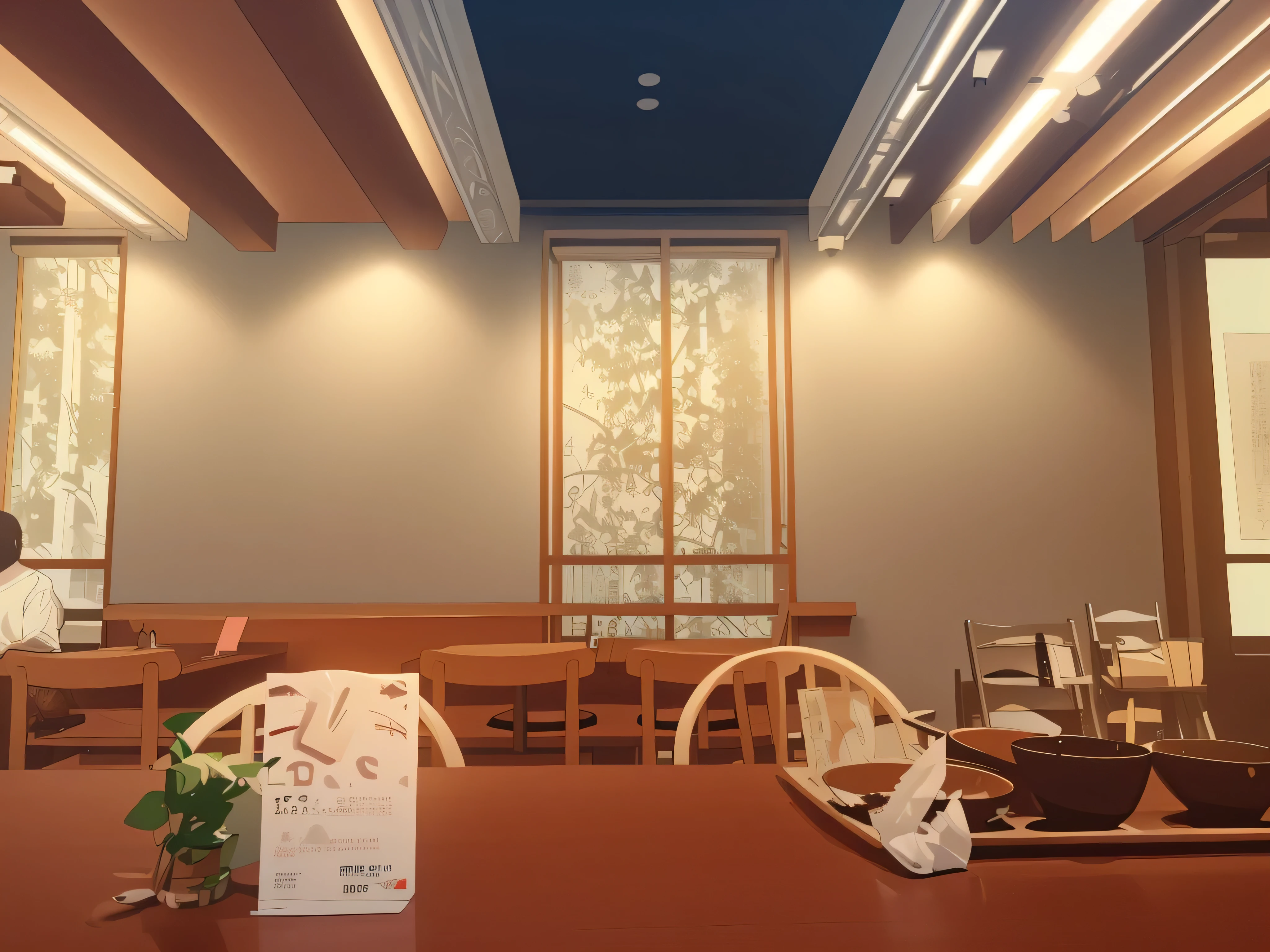 Inside the store、wall、Ceiling lighting、background