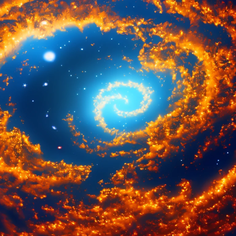 Sistema planetario, realista obra maestra, alta definicion, galaxias increibles, compuesto por un planeta enorme y 12 lunas, en un sistemas binario de sol