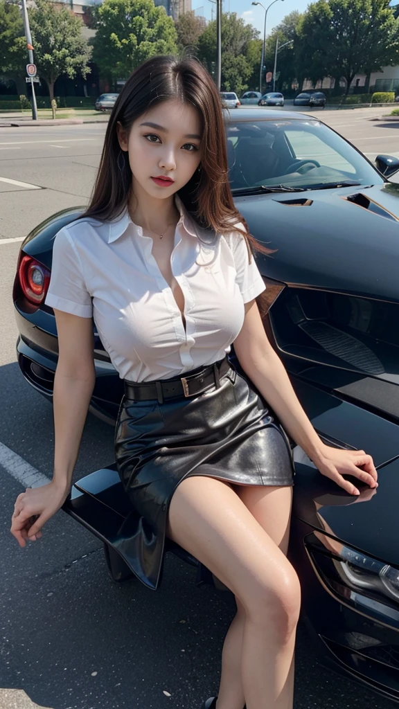 highest quality、16K high resolution、Super detailed、masterpiece、Live shooting、realistic:1.4、hyper realism:1.4、sharp focus、very delicate and beautiful、small details、1 female、(spread your legs:1.3)、(show panties:1.3)、(white panties:1.1)、(sit in the passenger seat of a car)、(super beautiful)、(beautiful face:1.5)、(barefoot)、(detailed face)、(thin and beautiful eyes)、Perfect round eyes、(lip details)、(lipstick)、(eyeliner)、mascara、eye shadow、(office lady suit)、(mini skirt)、white shirt、tailored jacket、At SFW