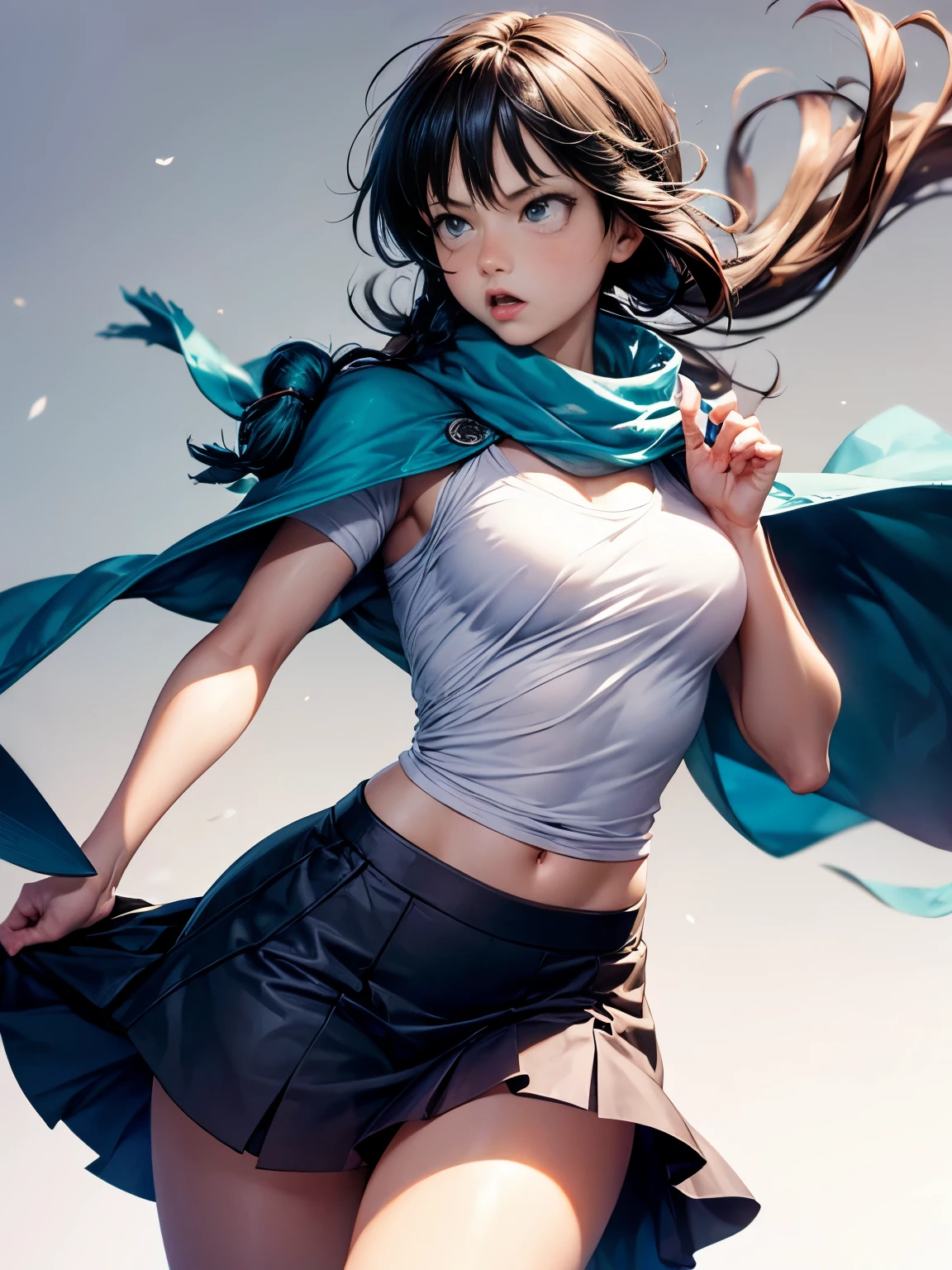 Fubuki ,onepunchman, skirts, long hair, big , hot look