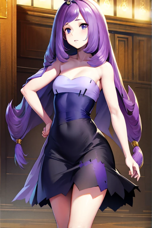 master part, highest resolution, extremely high quality, Quimono roxo, seios grandes, floral pattern, Caudas duplas, High-level ingenuity (Fixed parameters), (((sfw))), posing a lot for photos,