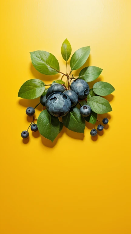 a bunch of blue berries sitting on top of a table, yellow wall, yellow image, dark yellow background, amber background, yellow backgroung, wearing a blue berries, blueberries, deep yellow background, yellow soft yellow background, yellow background colour, royal-yellow, royal yellow colors, amazing yellow background theme, wall paper, yellow colours