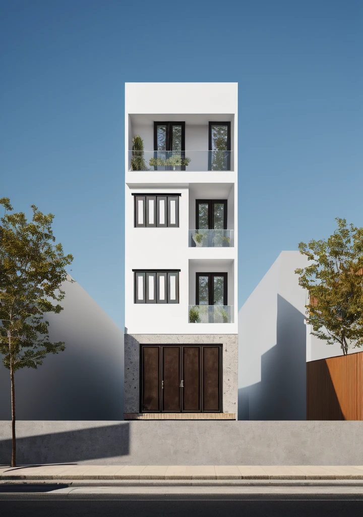 - (((1 mordenhouse with slope roof:1.3))), front elevation of the house, look morden minimalist,(((1 road in front of the house:1.3))), the planter has many white chrysanthemums:1.2
- (RAW photo, real, best quality, masterpiece:1.2),(hyper realistic, photo-realistic:1.2), high quality,(((hyper detail:1.5))), archdaily, award winning design
- dynamic light:1.3, (dark light:1.2), perfect light,
- elegant and minimalist feel