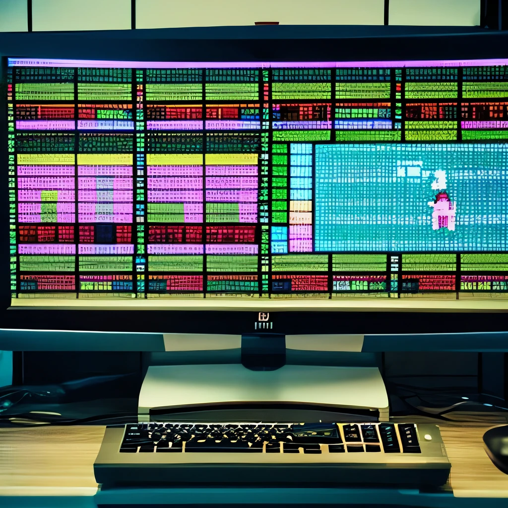 family computer screen 8bit