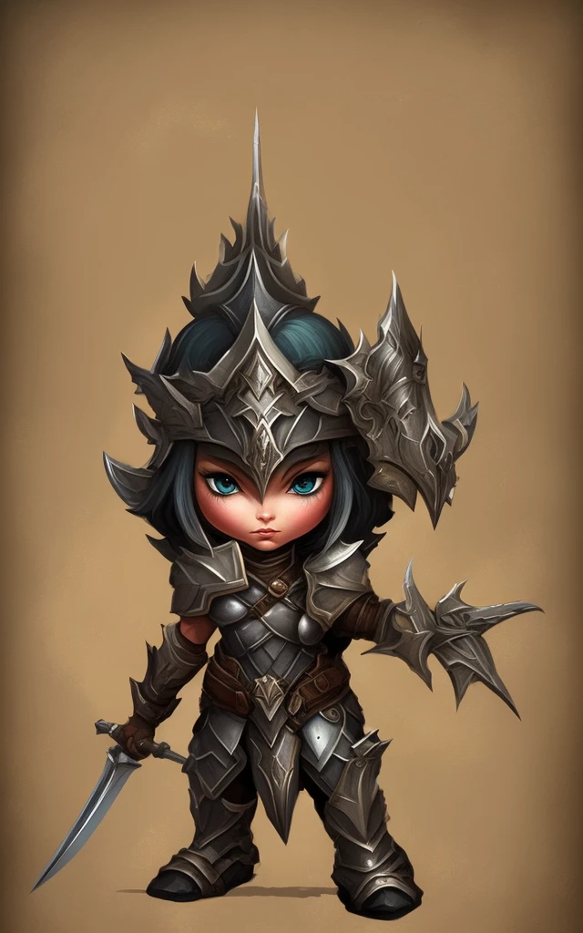 valkyrie，Cartoon illustration of beautiful woman holding sword and helmet, beauty silk artartstation, concept art of a warrior, Ash, Depicted as game concept art, advanced digital chibi art, armored warrior, inspired by horse stone