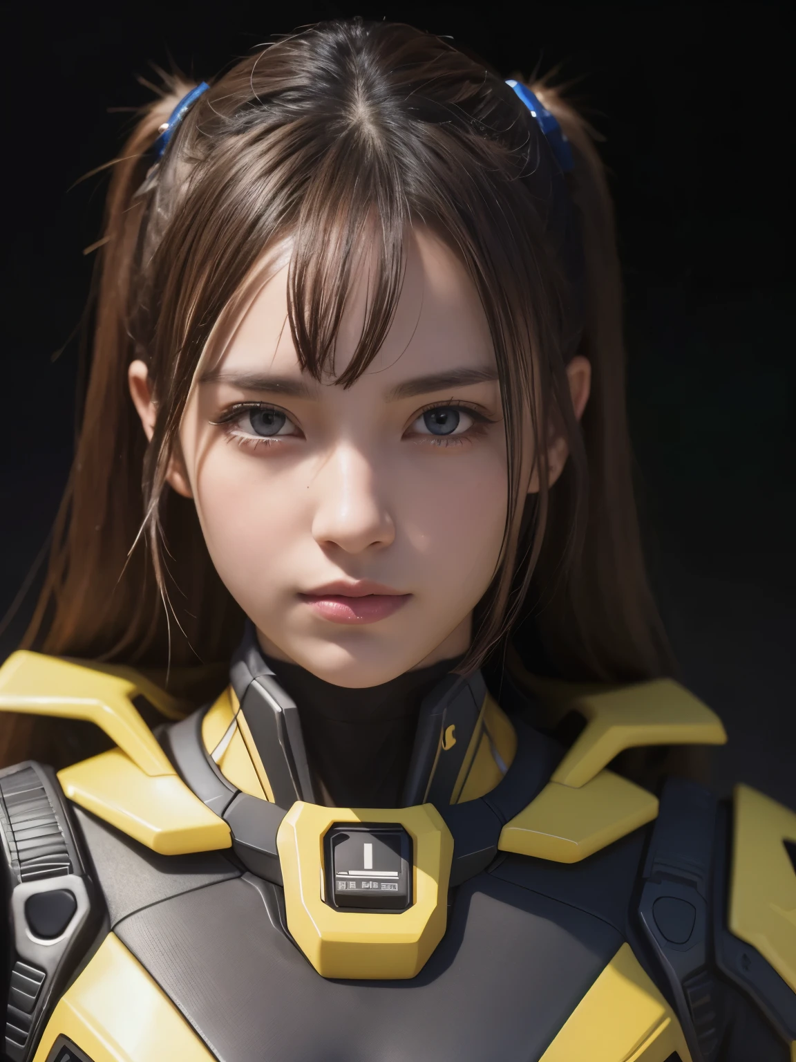 (best quality,4k,8k,highres,masterpiece:1.2),ultra-detailed,(realistic,photorealistic,photo-realistic:1.37),mechanical background,black and yellow color scheme,inside a spaceship,1girl,HDR,UHD,studio lighting,ultra-fine painting,sharp focus,physically-based rendering,extreme detail description,professional,vivid colors,bokeh,portrait