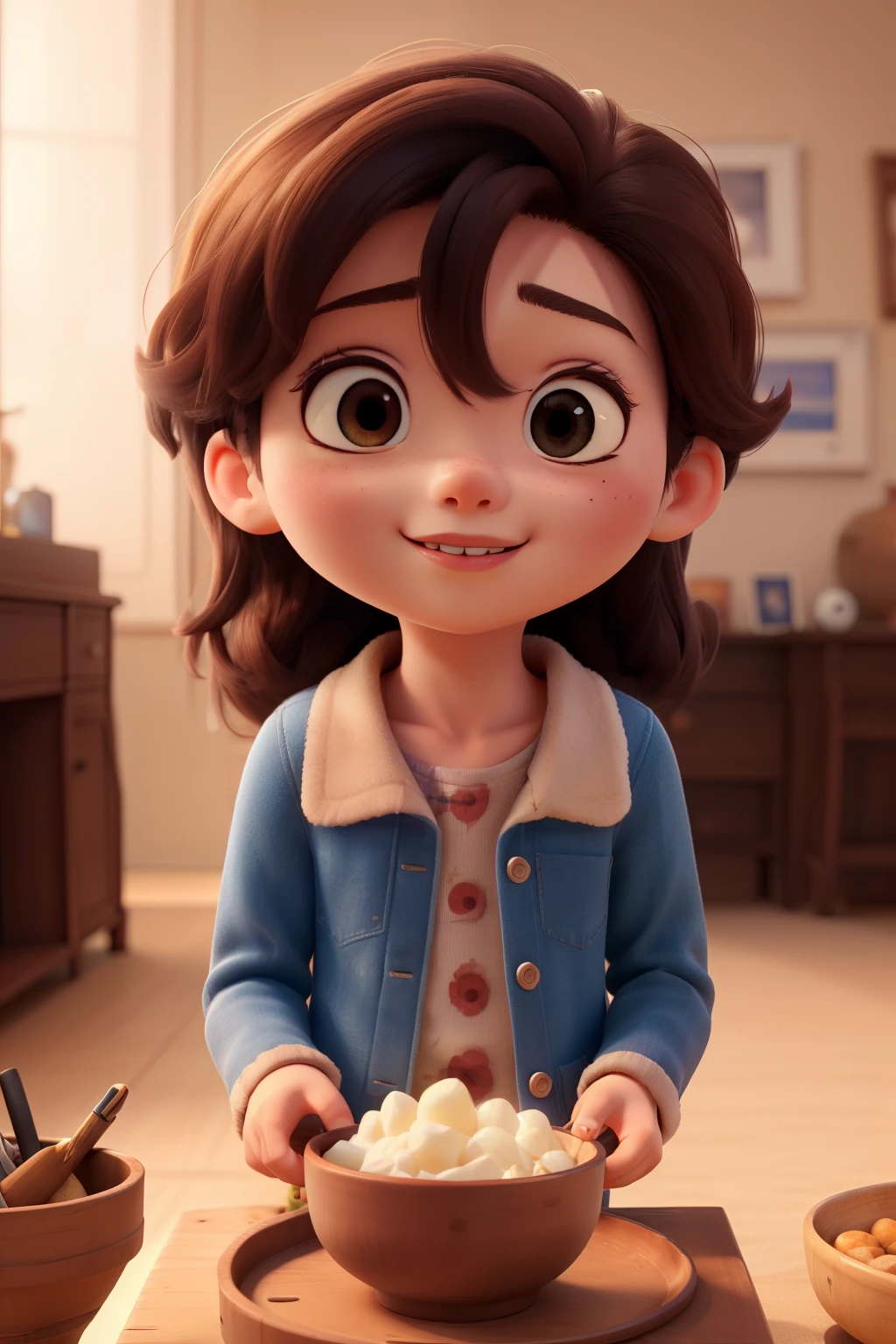 Obra-prima, de melhor qualidade, A child in pixar style, alta qualidade, melhor qualidade