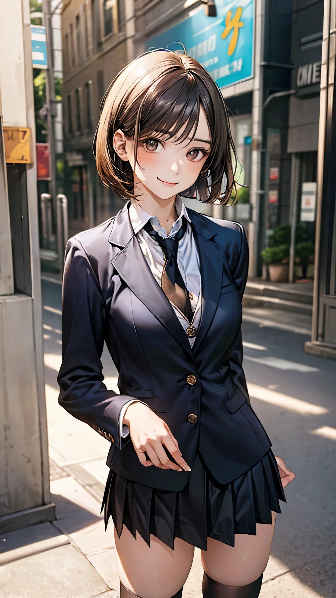 1 female、The background is a skyscraper、Downtown Parks、People are having lunch。squirt(Highest quality:1.2),Highest quality、masterpiece、High resolution)、、((Right beside、Woman profile、))、(Detailed depiction of a beautiful face）、Suit jacket、A kind smile、Medium Short Hair、Brown Hair、（Highest quality:1.2)、Very detailed、High resolution、masterpiece:1,2、Bright colors、Bokeh、Professional Lighting、Physically Based Rendering、Flat Color:0.8、Fine Illustration、Realistic:1.37、Makoto Shinkai style、Name Style、Light Brown Hair、Elegant update、Short Bob、Young woman、Laugh together、Dynamic poselip、cheek(Dark Brown Hair/)bangs、cheek(direction)、(最高masterpiece1.2)繊細なイラストVery detailed、Break Blue Sky、Detailed Background、、、A shy smile、Through clenched teeth、Clench your teeth、lip、cheek(Flat Color: 0.8)、(masterpiece: 1,2)、(masterpiece: 1,2)、High resolution、超High resolution、Highest quality、High resolution、Ultra-thin illustration、Makoto Shinkai style、Your Name is Style、long hair、Short Bob、necklace、Earrings、Dynamic pose、Selfie、whole body、Brown Hair、Braiding、Hair Bun、ponytail･Hair Bunスタイル、necklace、Valletta、ribbon、Earrings・アニキュア,