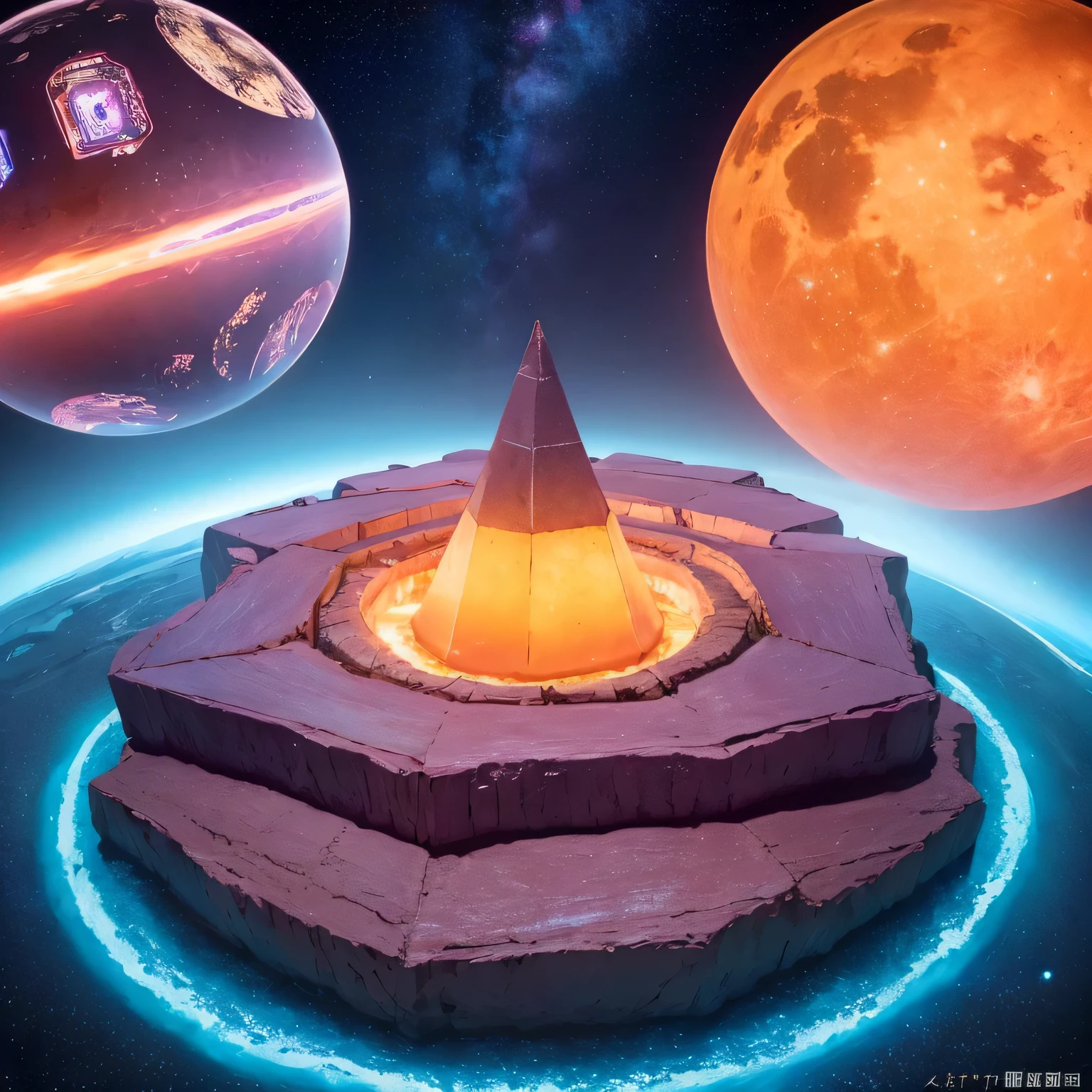 柔and的色调/柔and色调/柔and的色调,Strange photos of heavy metal planetary clouds,electron micrography,Tissue Engineering,and,statistical mechanics,Dada Photo Montage,future proposals,Mark Caseley,quantum level,light orange style,Purple pink series,Alien Hexagonal Base(Very detailed)In a hexagonal mountain oasis,有几个六角形排气扇and烟囱,some neon lights project from the base,light up the night), There are some clouds in the night sky,Some surrounding planets provide air to unknown planets,The most distant giant hexagonal volcanic eruption,rainforest
