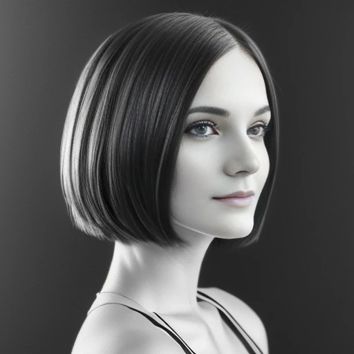 MAJOR: bob haircut
MEDIUM: pencil sketch
ADDITIONAL DETAILS: flowing, asymmetrical, sleek, textured
IMAGE QUALITY: (best quality, 4k, highres, masterpiece:1.2), ultra-detailed, (realistic, photorealistic:1.37)
ART STYLE: portraits, fashion
COLOR TONE: monochrome, black and white
LIGHTING: soft, natural light