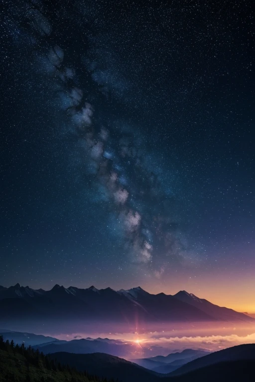 (best quality,8k,ultra-detailed),(realistic:1.37),(HDR,vivid colors),(mountain),(heavenly night sky),(full of stars),(side tree),(peaceful),(dreamy),(majestic),(serene),(soft pastel colors),(fiery sunset),(mystical),(ethereal),(cosmic),(glowing),(tranquil),(moonlit),(starlight),(gentle breeze),(whispering leaves),(distant mountains),(silhouettes),(celestial),(nighttime beauty),(stunning view),(enchanted),(idyllic),(harmonious),(magical),(awe-inspiring),(celestial),(mysterious),(ethereal),(serene),(captivating),(awe-inspiring),(peaceful),(alive with beauty)