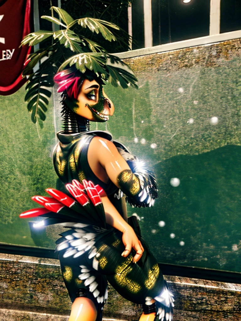 ((masterpiece, best quality)), (cinematic lighting, epic scenery:1.3), NatureVRM a person standing in japanese temple, on top of skyscraper, beautiful garden, waterfall <lora:NatureVRM_15:1.2>