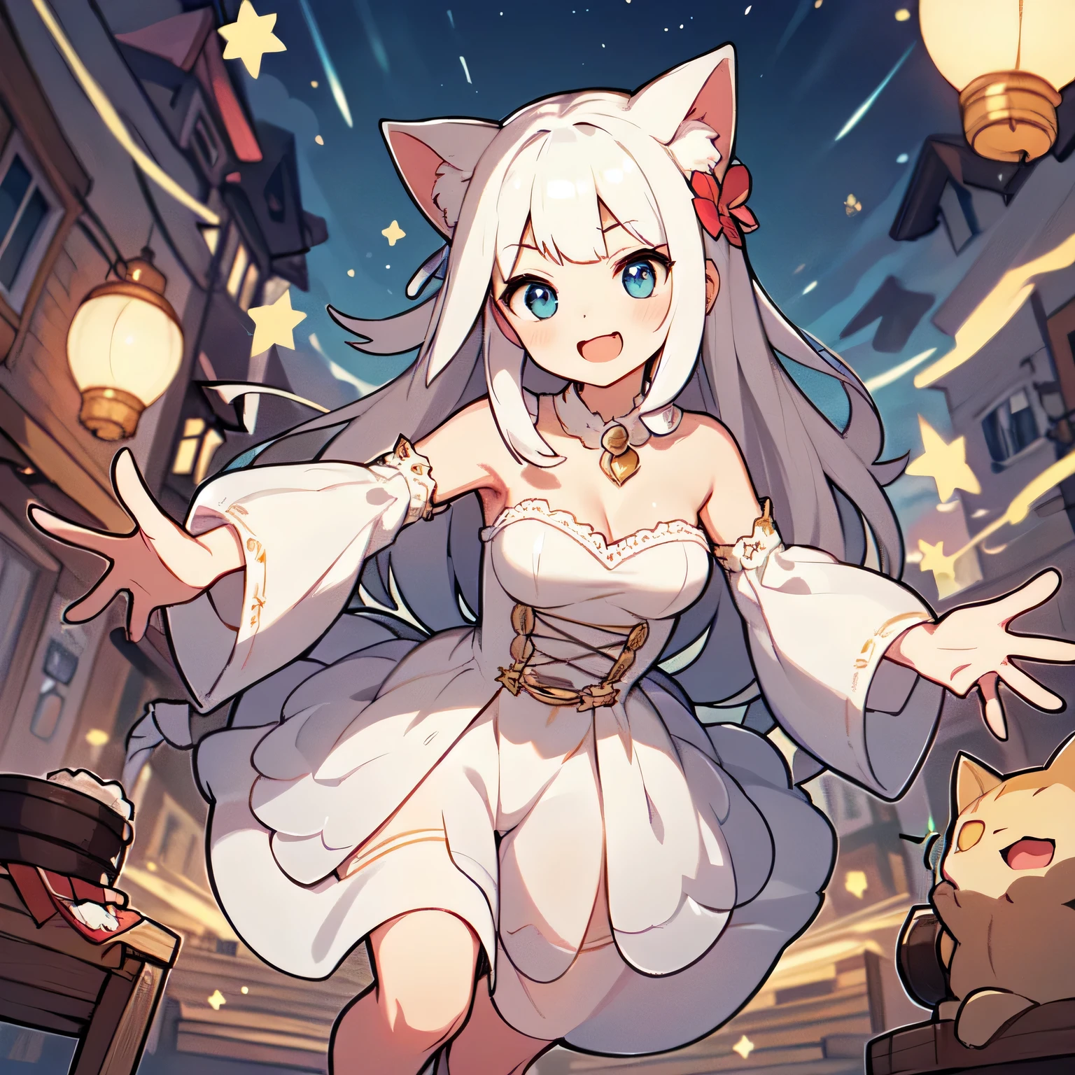 Very cute cat、great quality、gray hair、beautiful background、clear image、With cats（（（（Cute Cat 1.2））））Girl with a cat,(((Personage as the main perspective))),(((characters in the middle))),((table top)),((highest quality)),(Super detailed),(shape),Clear margins,Alphonse Mucha,Highly detailed CG Unity 8K wallpaper,((very delicate and beautiful)),(dynamic angle),,[[[[[[8K artistic photography]