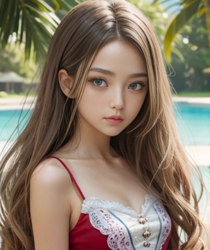 long hair、one piece、beautiful eyes