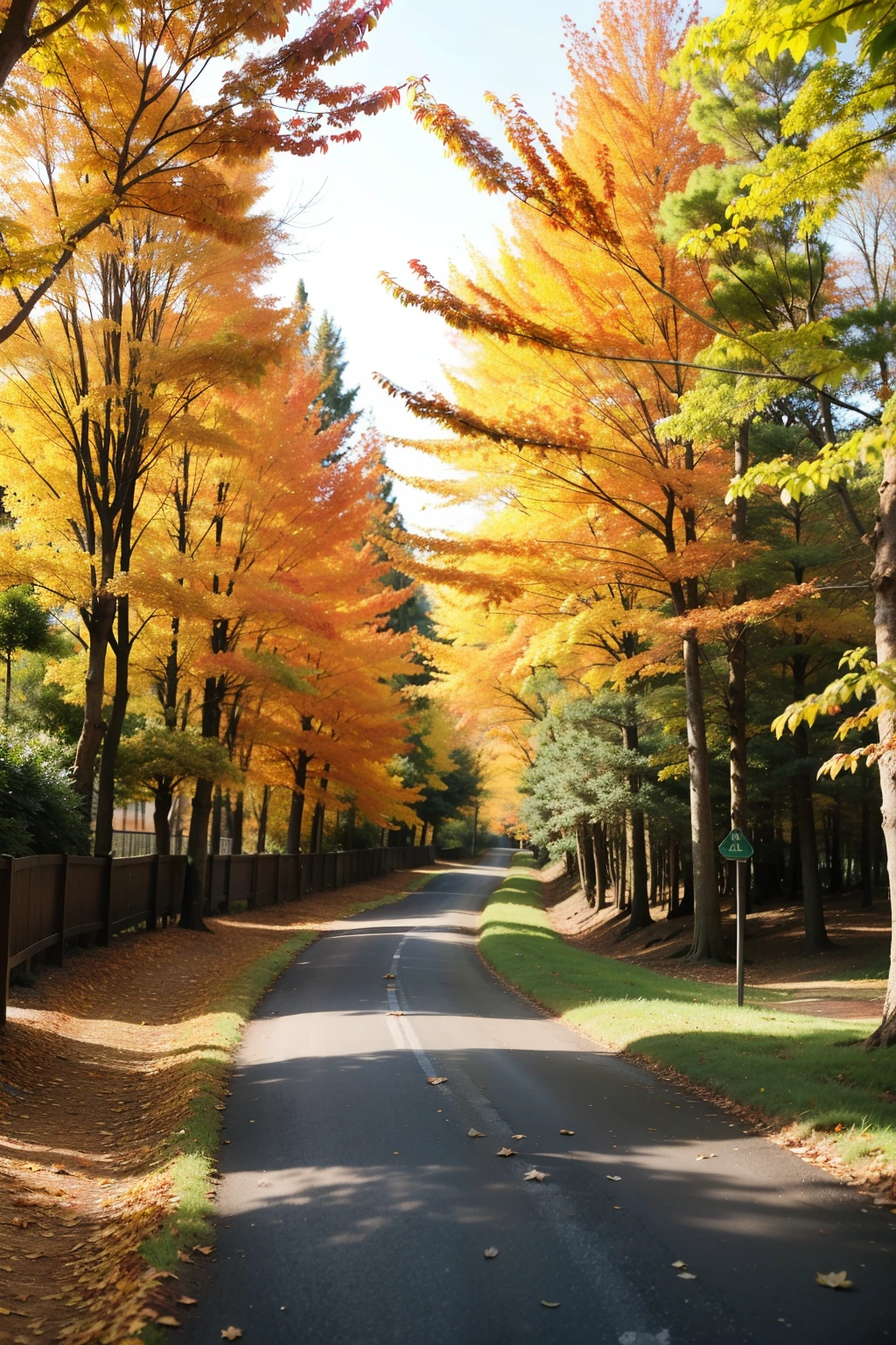 The sky is clear in autumn，The sun is sunny and warm，Unlike the heat of summer and the cold of winter。The air is filled with the sweetness of fruits and the freshness of leaves，It's heart-warming。Stroll along the autumn forest trails，As if immersed in poetry and painting。