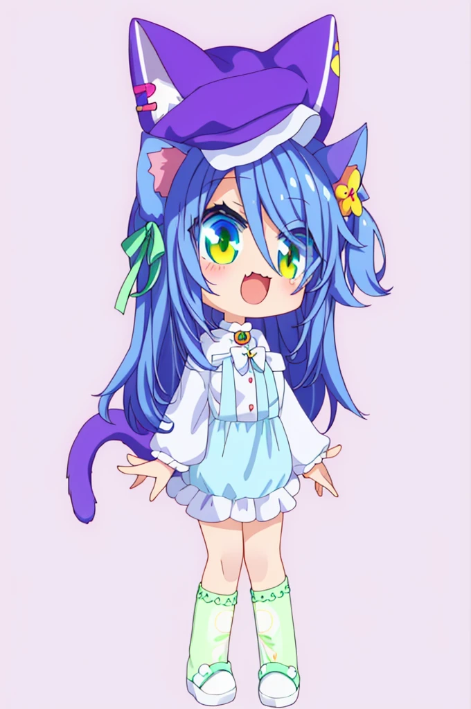 a close up of a cartoon character with a cat ear, anime moe artstyle, cute anime catgirl, cute!! chibi!!! catgirl, anime catgirl, full body adoptable, anime cat, anime girl with cat ears, female furry mini cute style, very beautiful anime cat girl, nekomimi, anime chibi, chibi, kawaii chibi, cute anime style