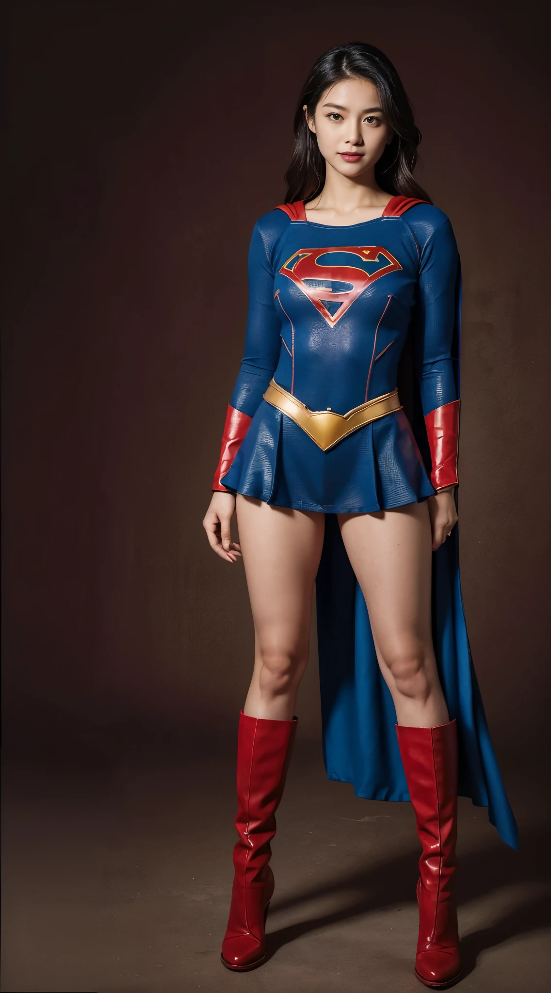 no background、short hair、supergirl costume、Snug costume、(((stretch your legs、tall、Legally express the beauty of your smile)))、((((Get the most out of your original images)))、(((supergirl costume、torn、Tattered、being destroyed)))、(((beautiful hair)))、(((I&#39;m in pain)))、(((Legs must be worn with black tights)))、(((must wear red boots、being destroyed)))、((Highest image quality、8K))、((highest quality、8K、masterpiece:1.3))、(((keep background )))、clear focus:1.2、beautiful woman with perfect figure:1.4、Full of scars、bloody、full of blood、slender abs:1.2、wet body:1.5、Highly detailed face and skin texture、8K