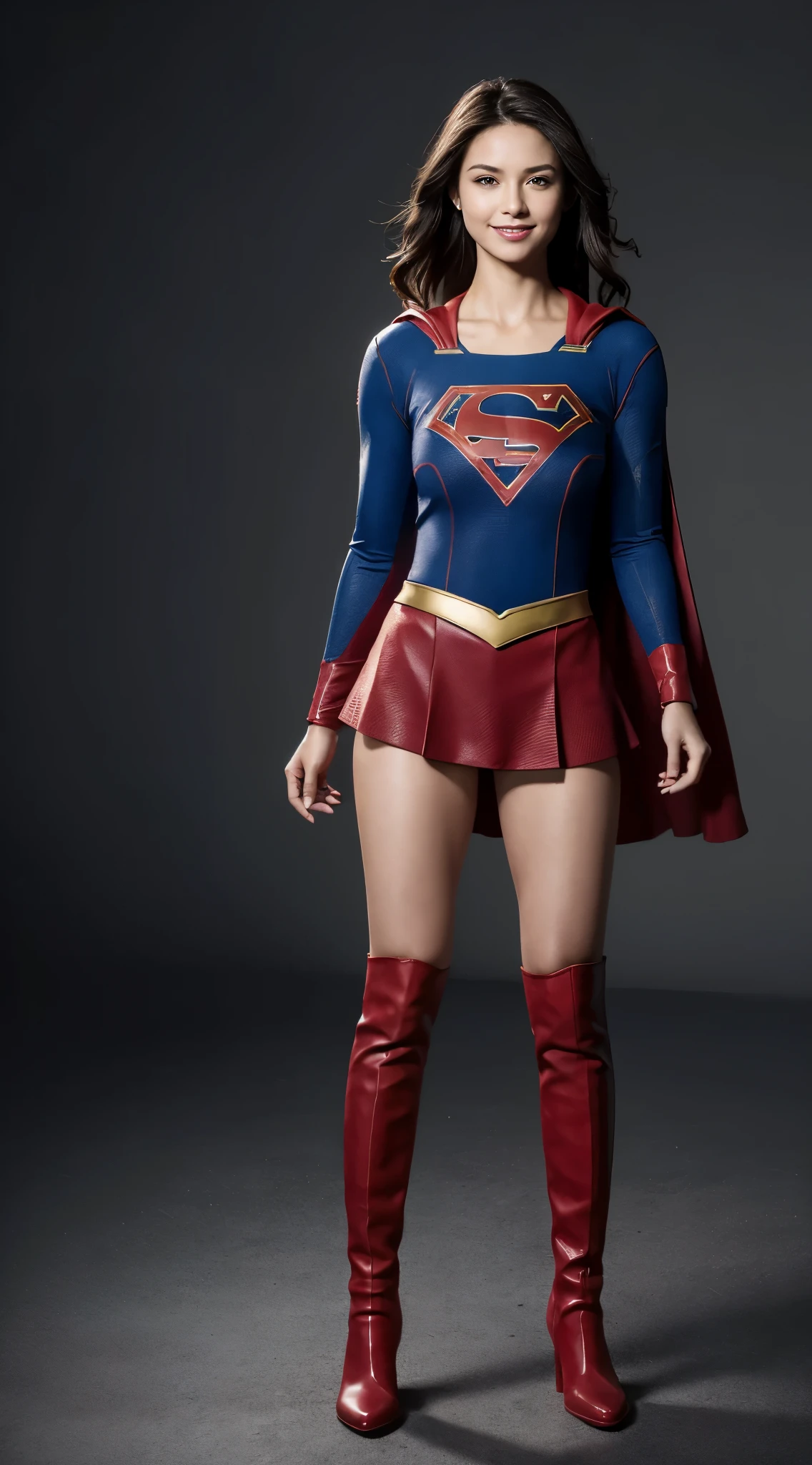 no background、short hair、supergirl costume、Snug costume、(((stretch your legs、tall、Legally express the beauty of your smile)))、((((Get the most out of your original images)))、(((supergirl costume、torn、Tattered、being destroyed)))、(((beautiful hair)))、(((I&#39;m in pain)))、(((Legs must be worn with black tights)))、(((must wear red boots、being destroyed)))、((Highest image quality、8K))、((highest quality、8K、masterpiece:1.3))、(((keep background )))、clear focus:1.2、beautiful woman with perfect figure:1.4、Full of scars、bloody、full of blood、slender abs:1.2、wet body:1.5、Highly detailed face and skin texture、8K