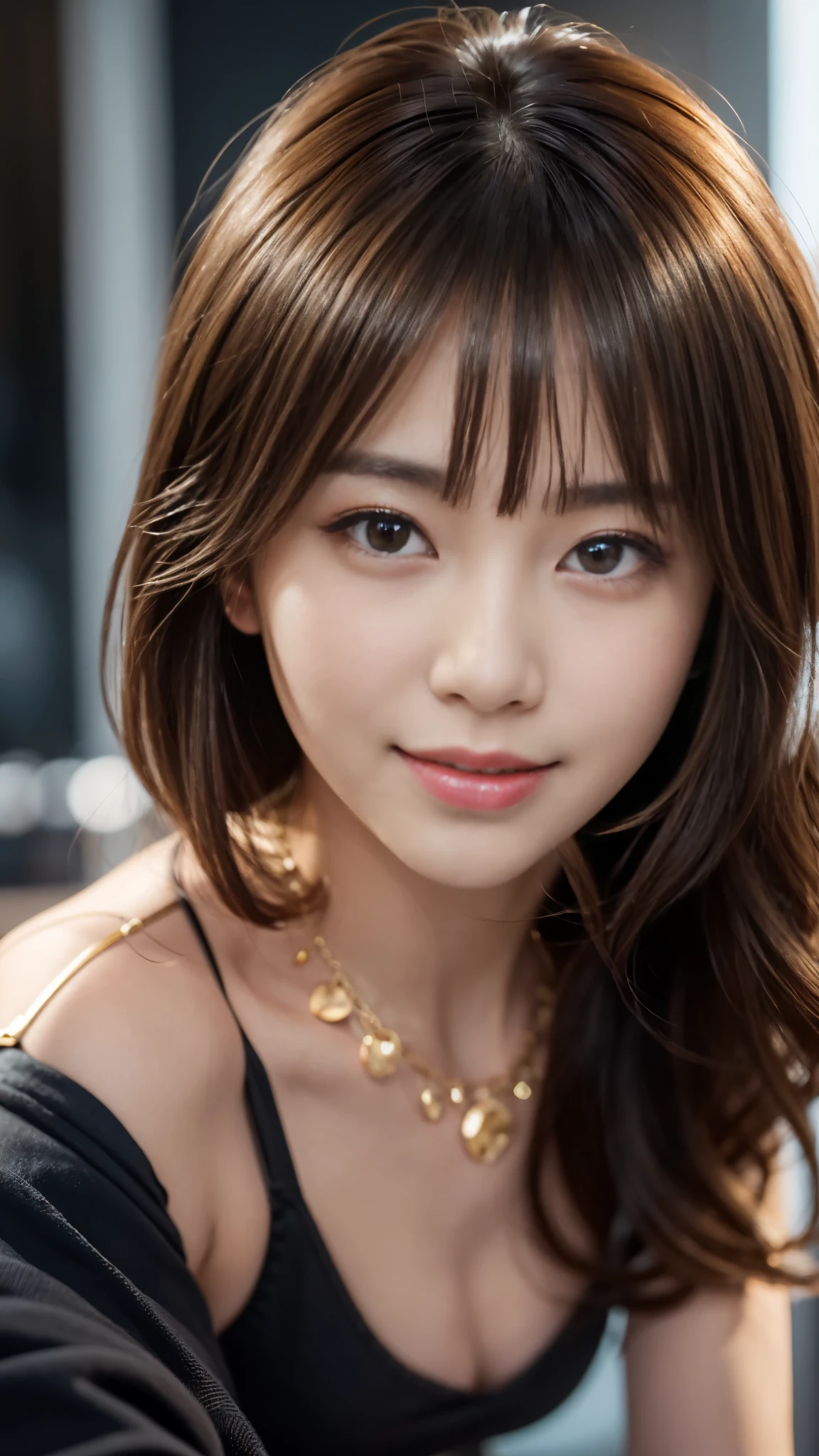 (A very cute 20 year old young woman from Japan),  ((delicate hair between brown and blonde)), ((messy side wave short hair)),medium bust size､small breasts､ (((Clean hands)))，(curly hair)，(((very kind smile))), (((she wears black lace panties)))，(((Wearing a super short light blue knit dress)))，(((I&#39;m wearing a light blue knit dress。))) ((top quality, 16K, table top: 1.3)), light shines on your face, highly detailed face, highly detailed lips, fine eyes, city street，angle from below:1.5，Holding nothing in the hands、