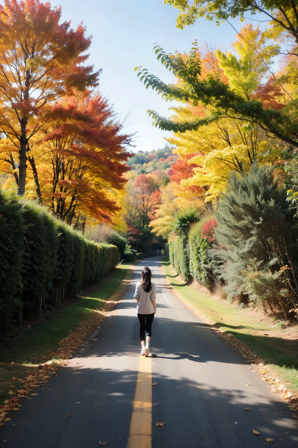 The sky is clear in autumn,The sun is sunny and warm,Unlike the heat of summer and the cold of winter。The air is filled with the sweetness of fruits and the freshness of leaves,It's heart-warming。Stroll along the autumn forest trails,As if immersed in poetry and painting。