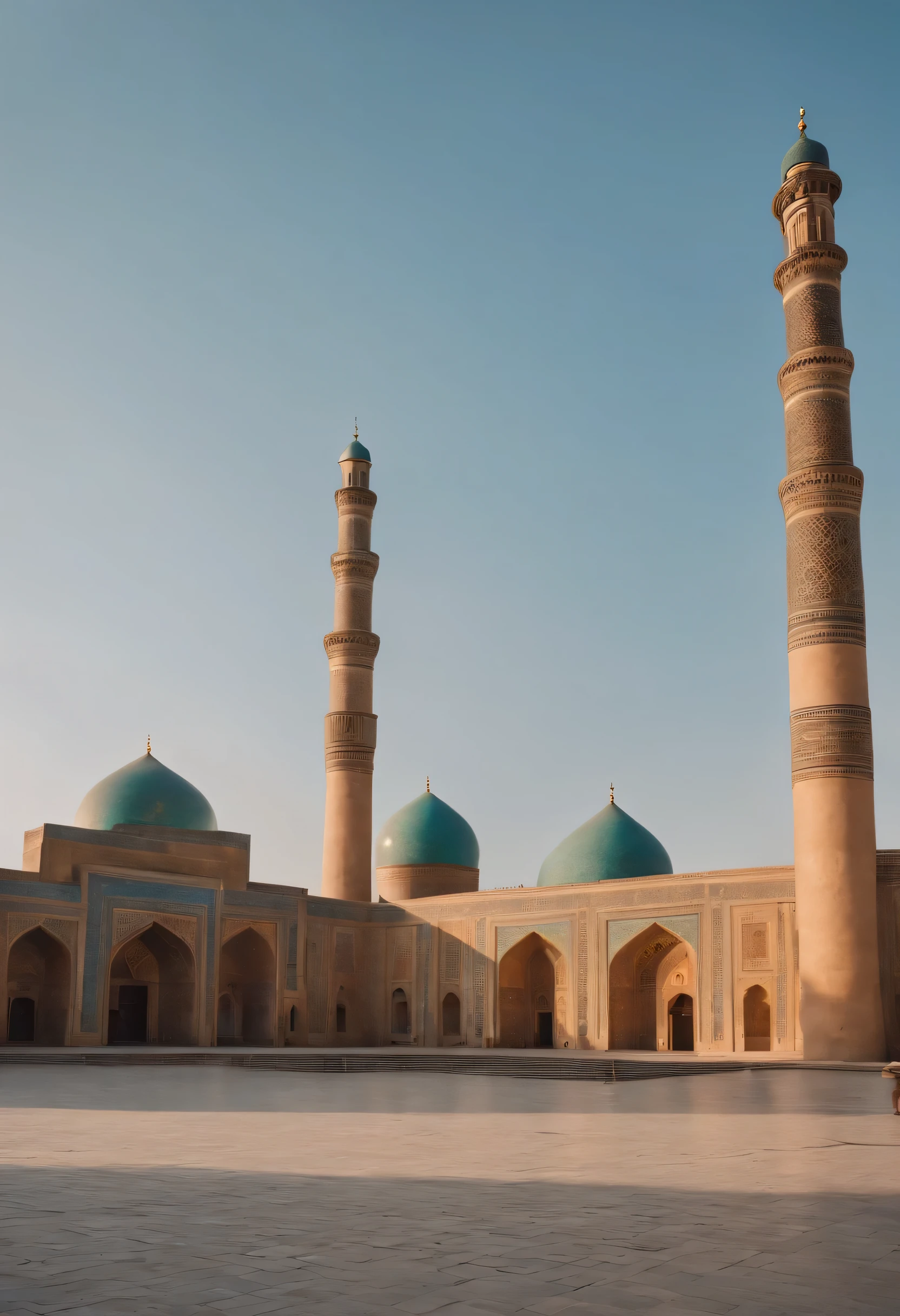 samarkand registan square cyberpunk style