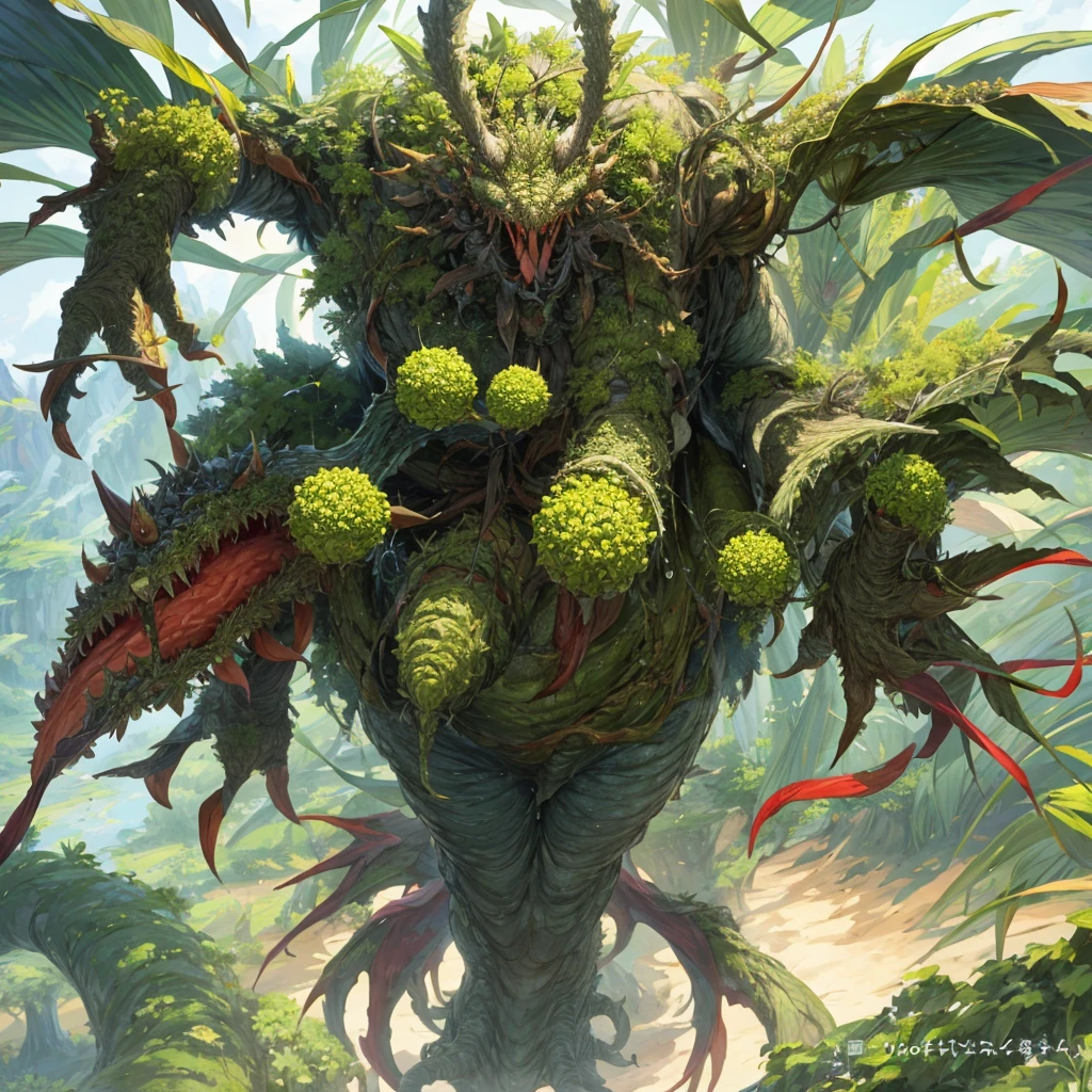 highest quality、a plant monster