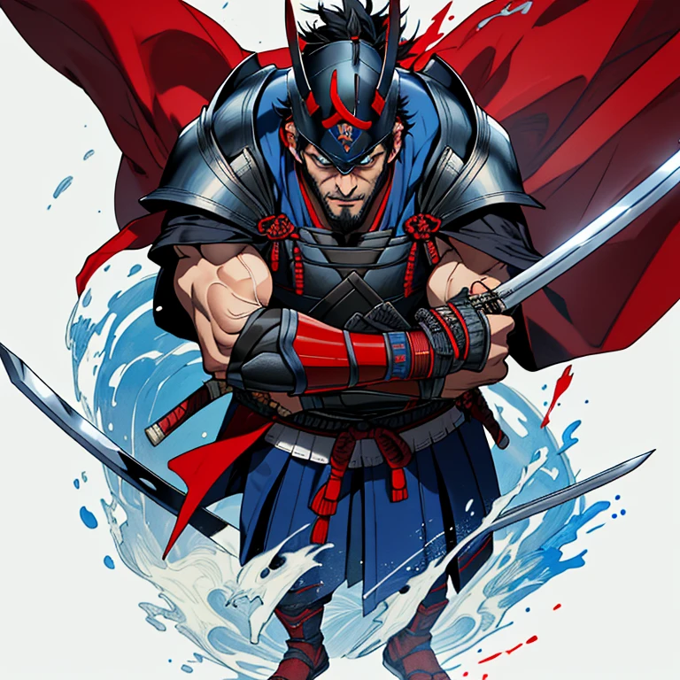 (Best Quality, 4k, 8K, high resolution, Masterpiece: 1.2), Superman in Ronin Samurai armor, wearing a sleeveless blue and red armor, a traditional samurai headpiece with a cape flowing behind, strong jawline, piercing blue eyes with a determined expression.
Superman in Ronin Samurai armor, full body view, A superhero with a serious and intense gaze, blue armor with red accents, traditional samurai helmet, standing tall with a katana sword in hand.
Five Ronin Samurai warriors, each wearing blue and red armor, traditional samurai helmets with flowing capes, sharp