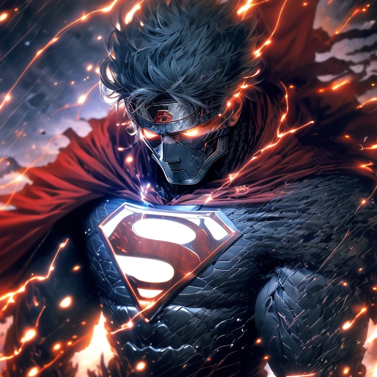 (Best Quality, 4k, 8K, high resolution, Masterpiece: 1.2), Superman in Ronin Samurai armor, wearing a sleeveless blue and red armor, a traditional samurai headpiece with a cape flowing behind, strong jawline, piercing blue eyes with a determined expression.

Superman in Ronin Samurai armor, full body view, A superhero with a serious and intense gaze, blue armor with red accents, traditional samurai helmet, standing tall with a katana sword in hand.

Five Ronin Samurai warriors, each wearing blue and red armor, traditional samurai helmets with flowing capes, sharp