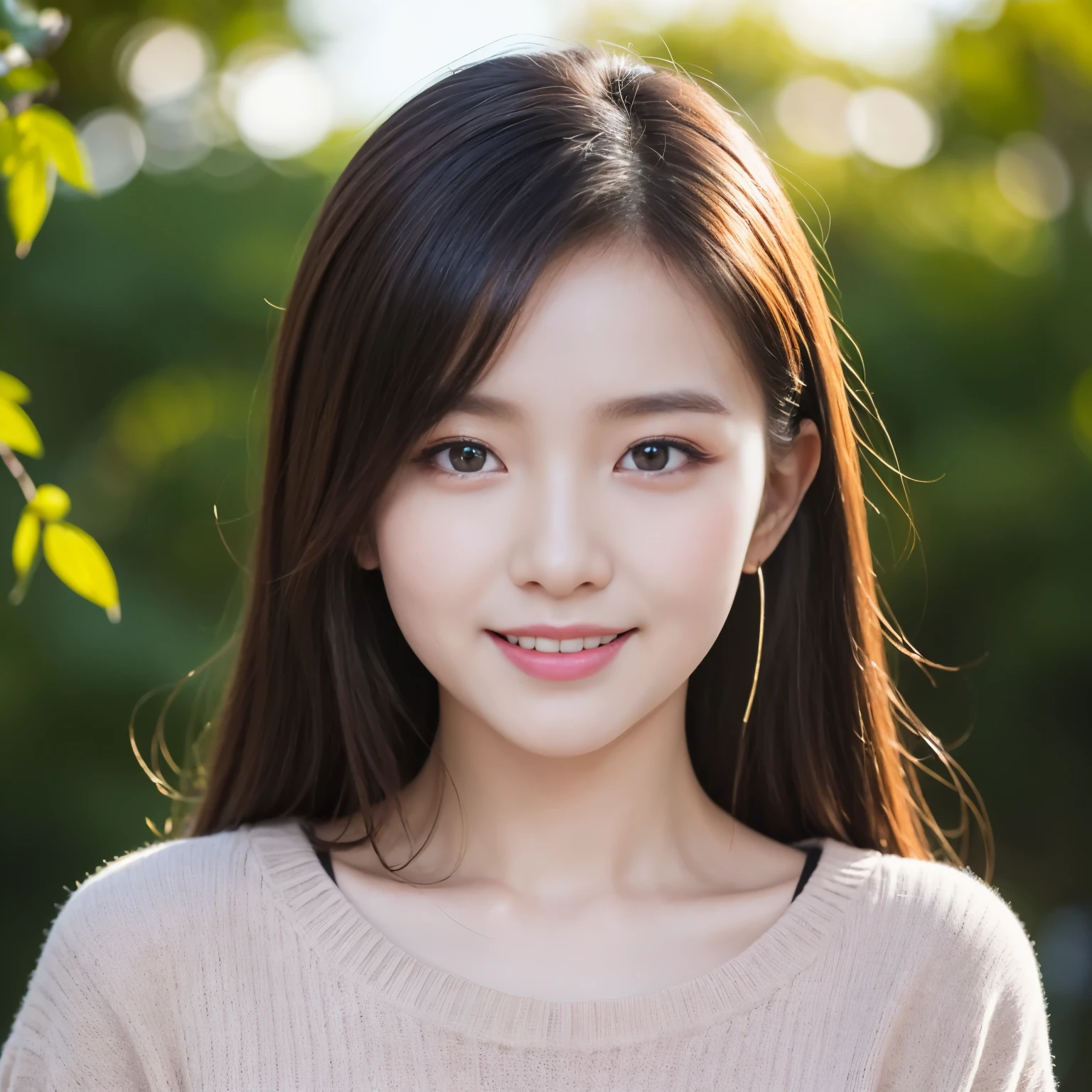 URZAN-6500-v1.1, (生photograph:1.2), (realistic:1.4), beautiful detailed girl, very detailed目と顔, beautiful and fine eyes, That's ridiculous, incredibly ridiculous, huge file size, super detailed, High resolution, very detailed, highest quality, masterpiece, photograph, very detailed, b, Unite, 8k wallpaper, wonderful, fine details, masterpiece, highest quality, sweater、Wallpapers in 8K, light shines on your face、movie lighting、18cute old girl、korean cute girl、put a smile on your face、slender girl、Perfectly pretty girl、beaver、perfect lighting、