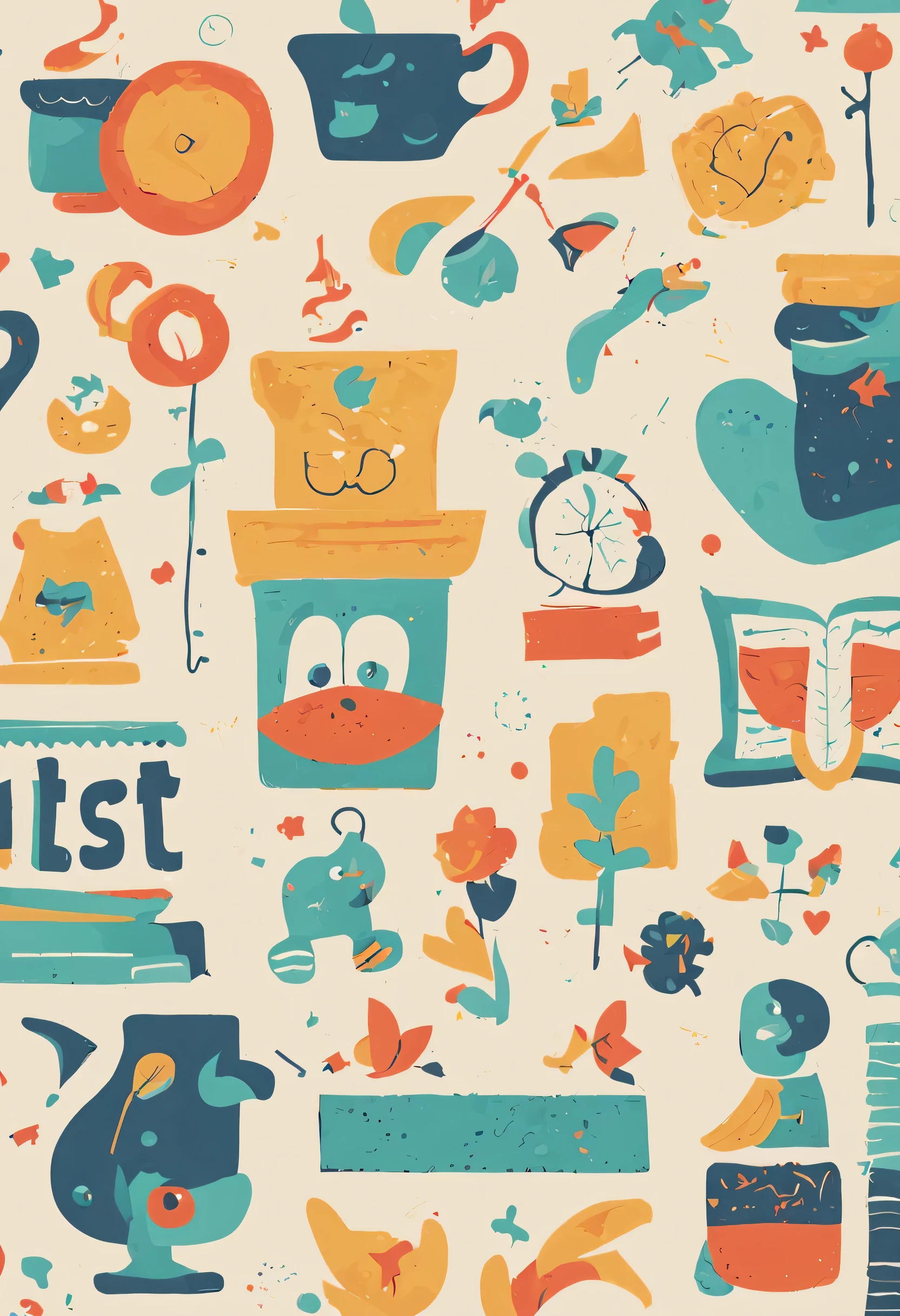 stylized and playful image using the name "WitBits" in a witty and creative font. Add elements related to knowledge, like an open book with quirky illustrations or puzzle pieces.