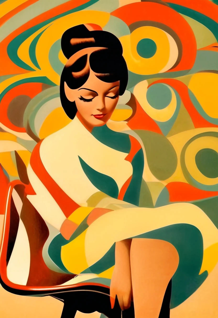Retro vintage art print, sexy, glamorous pin-up girl wearing a sailors hat, bikini, A painting of a woman wife ((golden ratio}} laying on the sofa after a long night on the town, a painting, a Beautiful expressive painting, malcolm liepke painting, glossy painting, beautiful digital painting, digital art painting, Fine paintings, monochromatic. malcolm liepke oil painting, impressionist painting.Spread your legs apart, beautiful and delicate face, fair skin