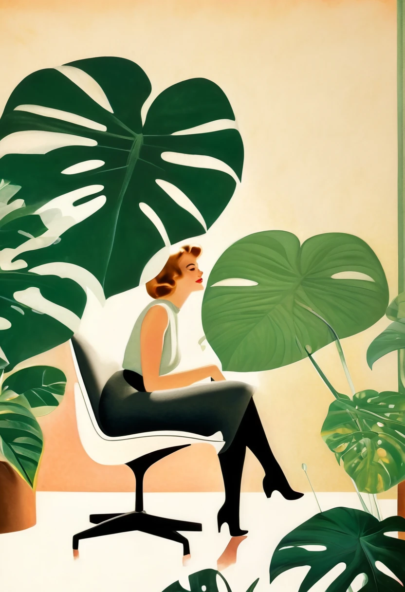 Retro relaxing lofi art 
