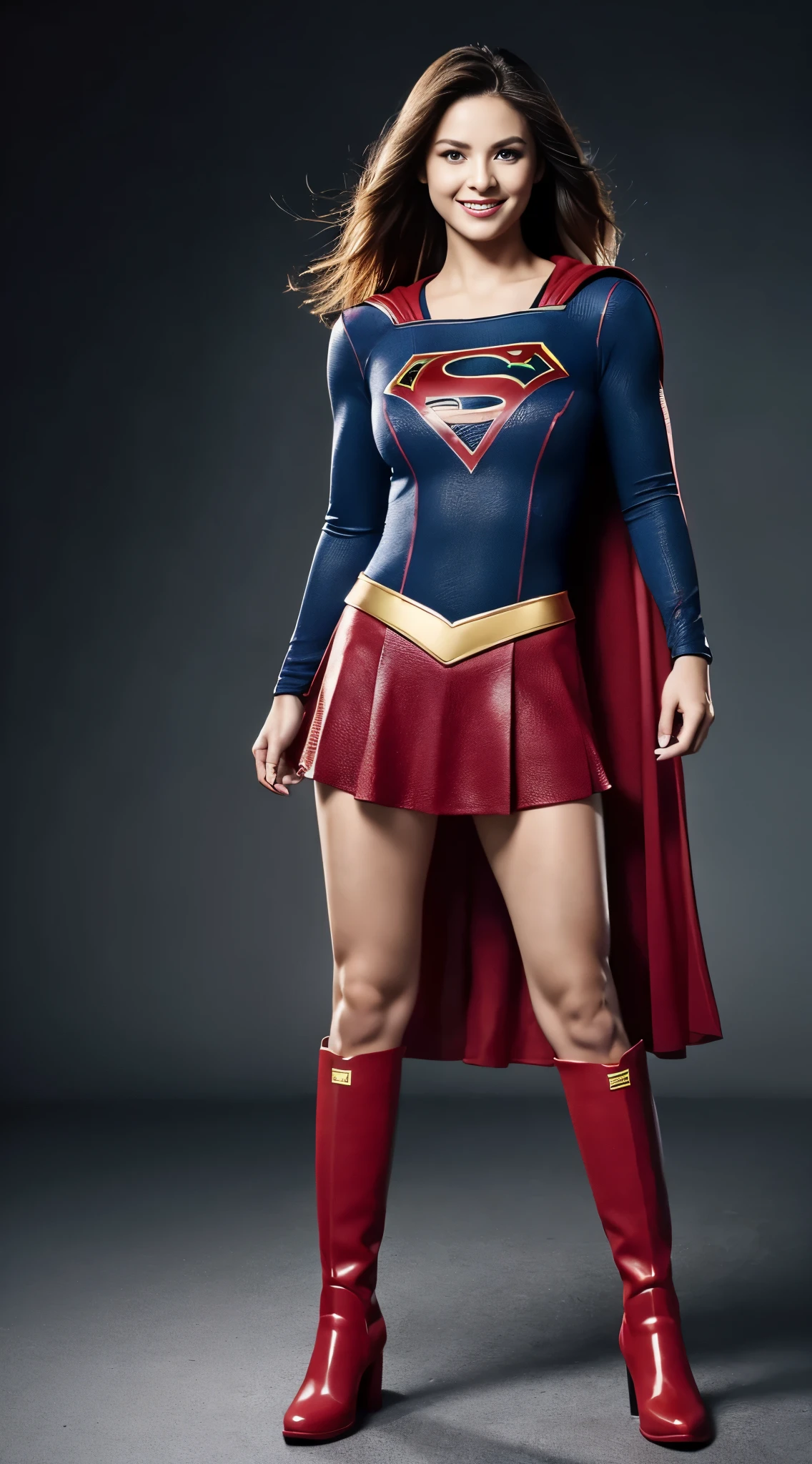 no background、short hair、supergirl costume、Snug costume、(((stretch your legs、tall、Legally express the beauty of your smile)))、((((Get the most out of your original images)))、(((supergirl costume、torn、Tattered、being destroyed)))、(((beautiful hair)))、(((I'm in pain)))、(((Legs must be worn with black tights)))、(((must wear red boots、being destroyed)))、((Highest image quality、8K))、((highest quality、8K、masterpiece:1.3))、(((keep background )))、clear focus:1.2、beautiful woman with perfect figure:1.4、Full of scars、bloody、full of blood、slender abs:1.2、wet body:1.5、Highly detailed face and skin texture、8K