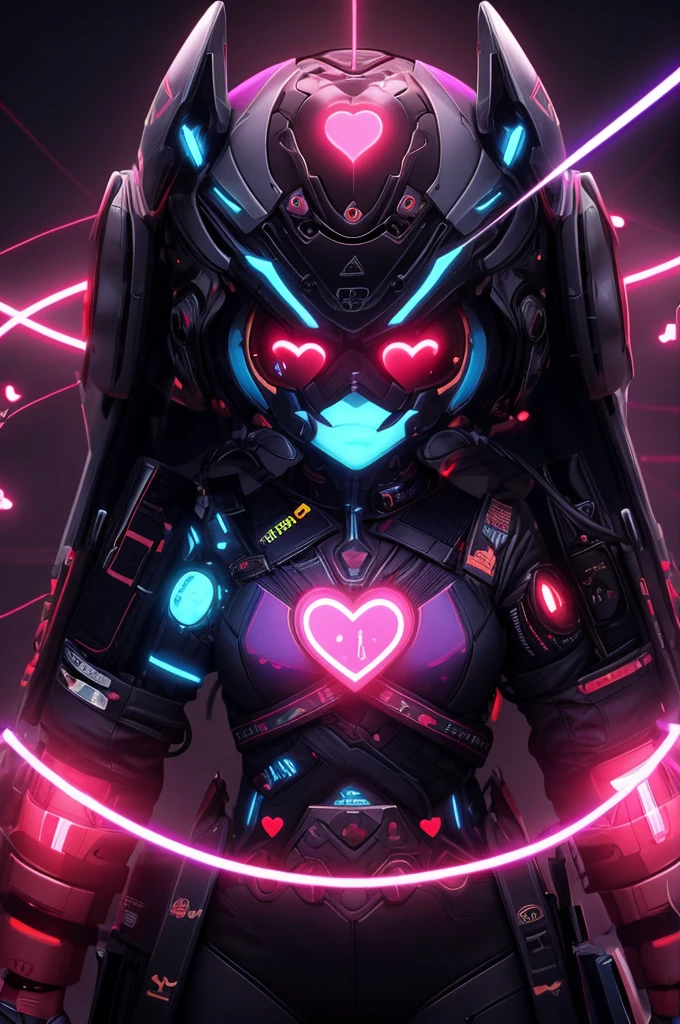 heartbeat waveform, simple background, Glowing Hearts on background, (best quality, masterpiece, Representative work, official art, Professional, 8k)