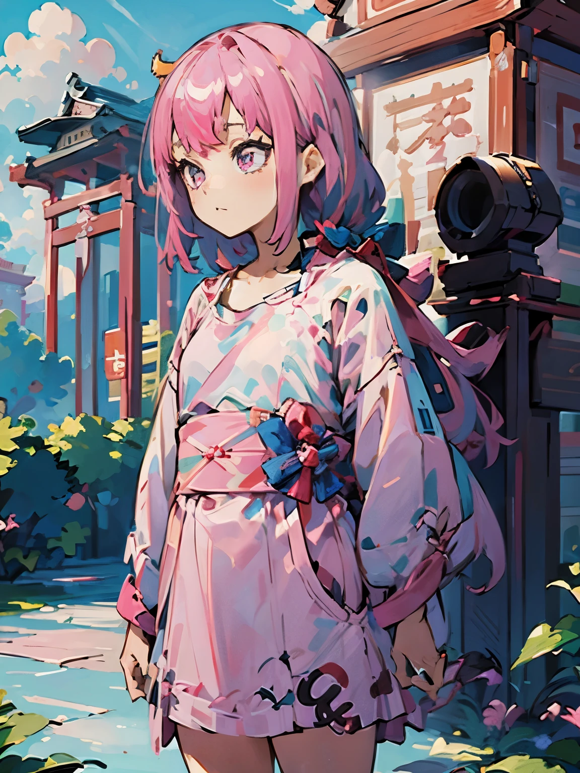 (VTuber)、(Hair medium)、small mouth、Looks stupid、(Calm atmosphere)、I like shrines、I like Japanese clothes