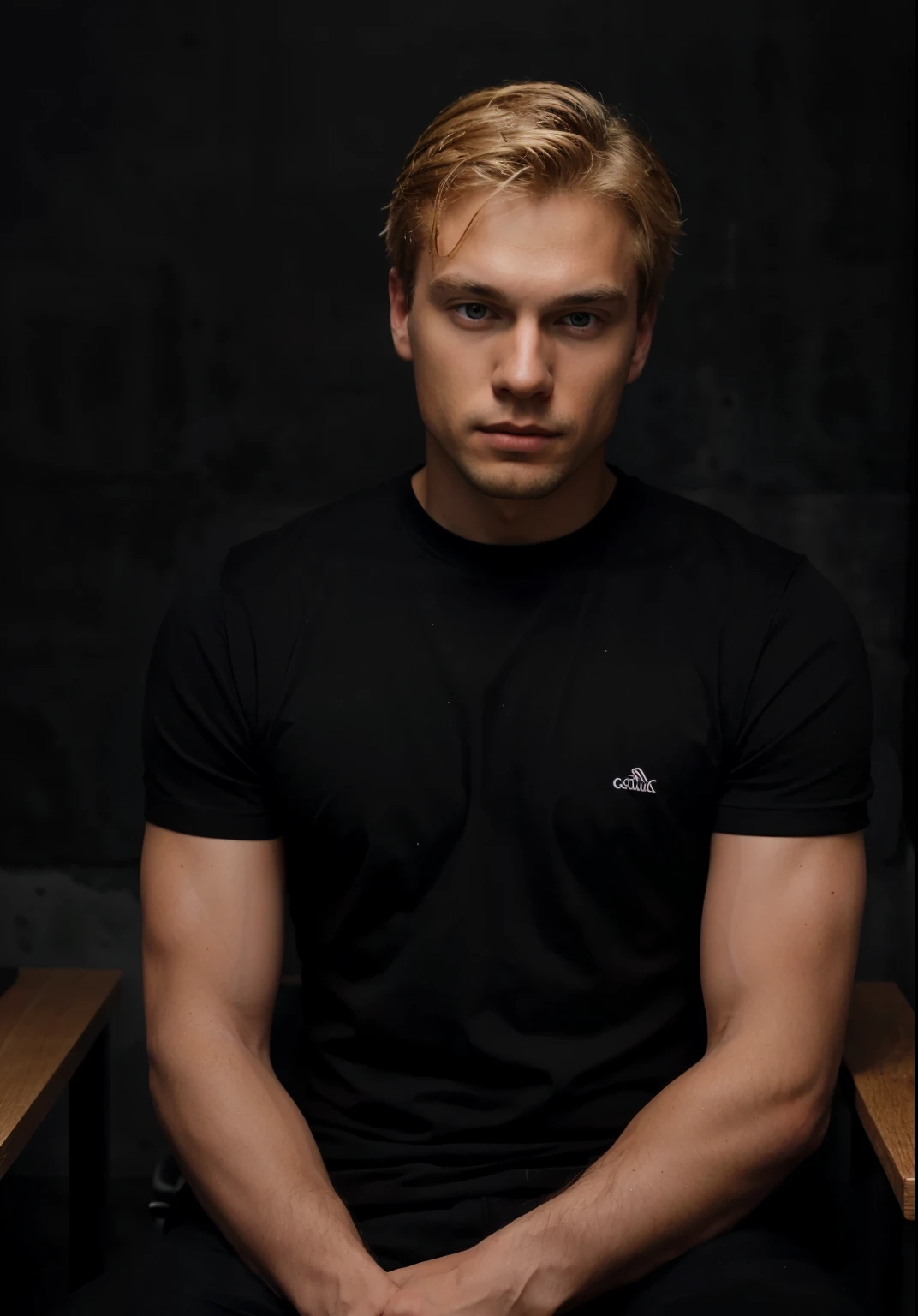 young teen twink soccer player with undercut hairstyle, he is shirtless and has skinny and fully shaved body and abs, he is standing in the gym, he is wearing only long sport Nike underwear, realistic full body photo, without tatoos, horny face
