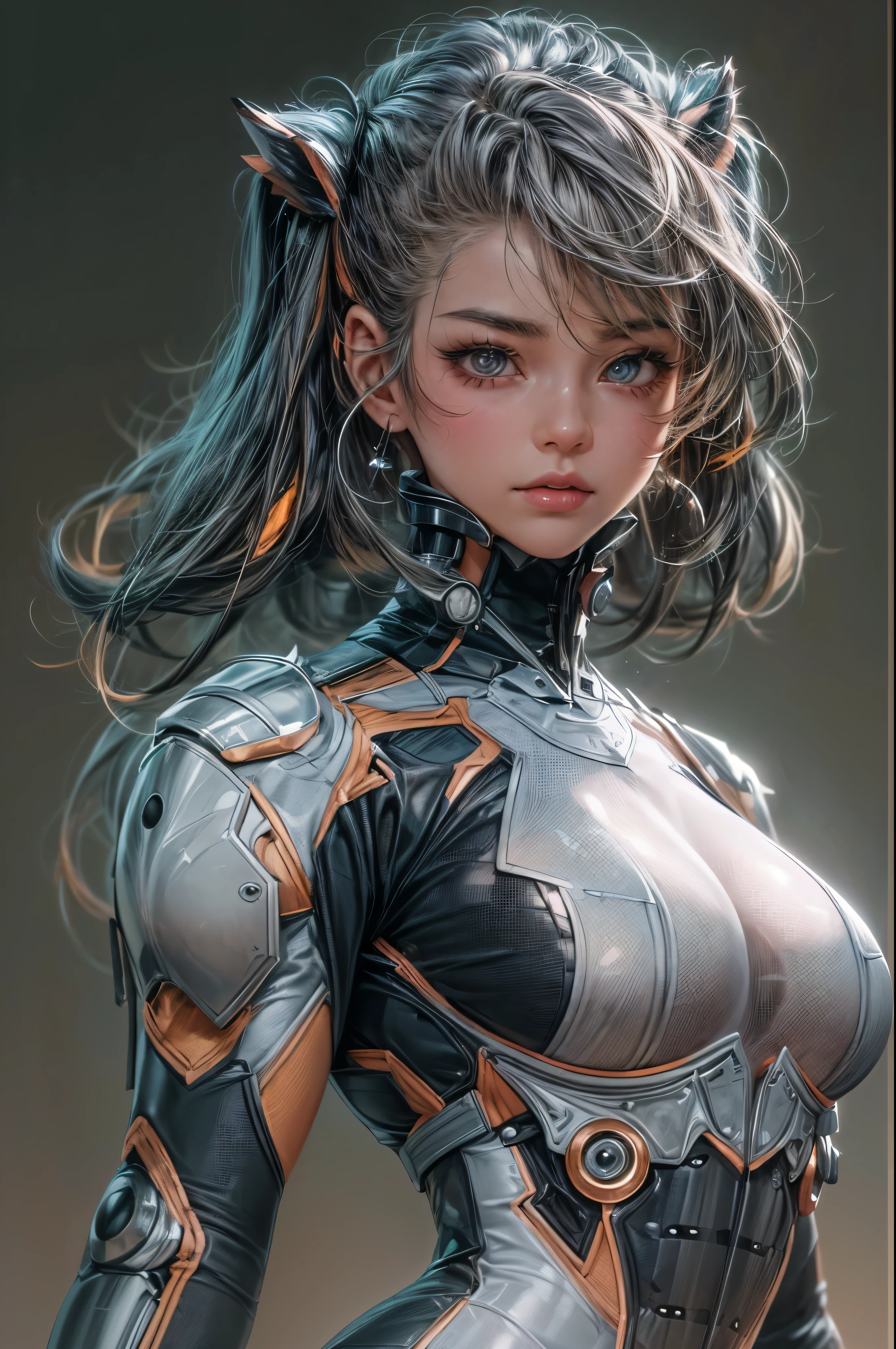 delicate face, 20-year-old kpop idol cyborg girl, dark(carbon fiber high leg cut leotard), Chest opening, {{angled bob}}, (big breasts:1.25), (mechanical joint), bangs, attractive curves, mid pelvis, seaside, standing posture, beach, glowing skin, ((puffyareolas)), (standing), dynamic pose, spread legs, (camel toe, cameltoe, vulvashaped:1.275), cyberpunk, sci-fi, (upper body:1.275), (8k, RAW photo, best quality, masterpiece: 1.47), (nsfw:1.275)