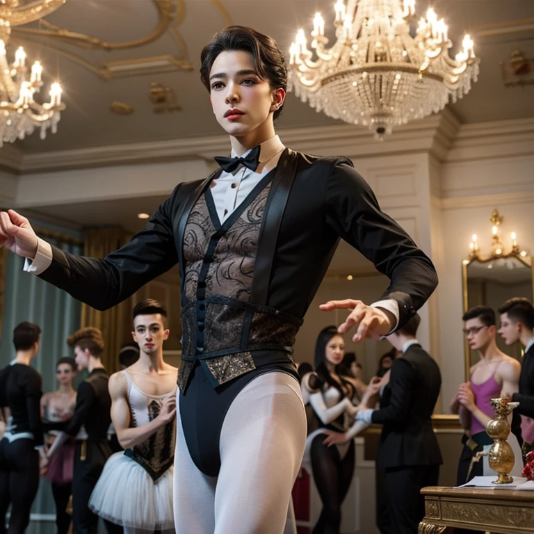 (male ballet dancers, male ballet tights, prince kills rat king, nutcracker ballet)