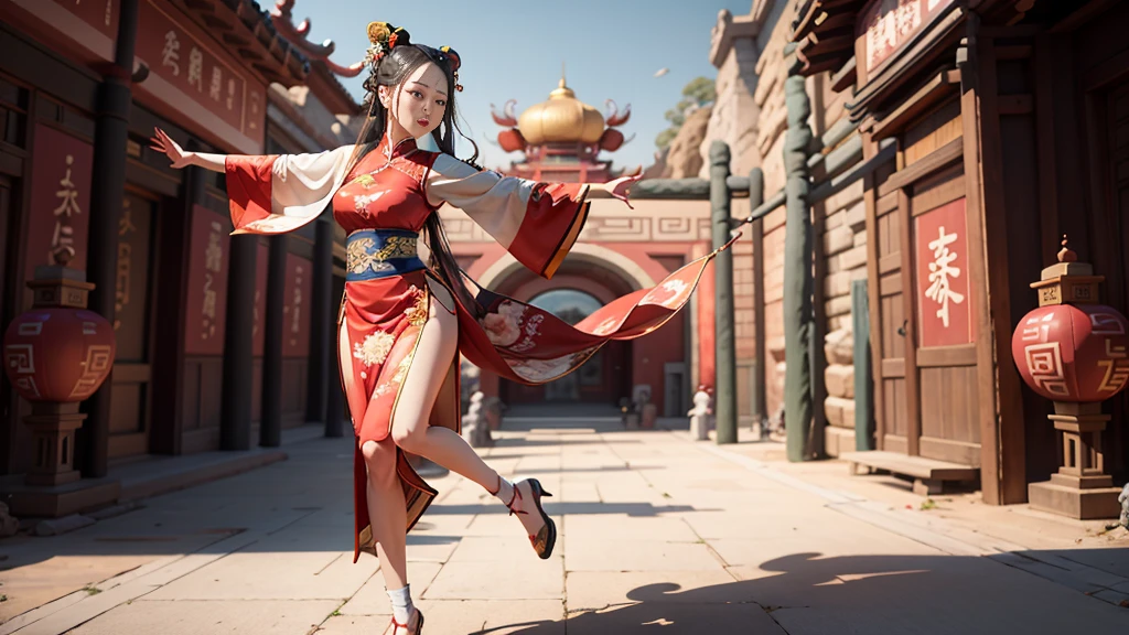 Dressed in red、Arapha dancer holding a lotus lantern, Exquisite facial features Accurate facial features 8K HD 4K Accurate body Accurate hands pixiv Big breasts sexy palms up Thin waist Inspired by trees, Inspired by Lan Ying, Inspired by Gong Xian, Inspired by Du Qiong, Fantasy Stills, Underwater temple dance scene, Inspired by Roma, Inspired by Qiu Ying, Inspired by Lv Ji, Inspired by Li Tang, Inspired by Pu Hua