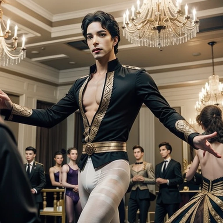 (male ballet dancers, male ballet tights, prince kills rat king, nutcracker ballet)
